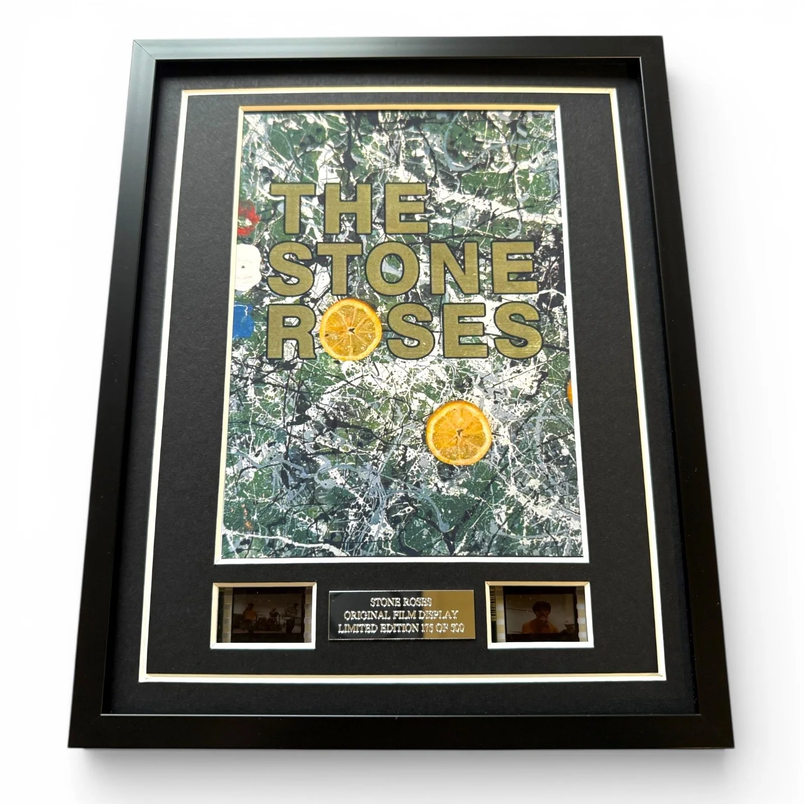 STONE ROSES FILM CELLS FRAMED POSTER PRINT MANCHESTER INDIE LEMON INCLUDES COA, image 2