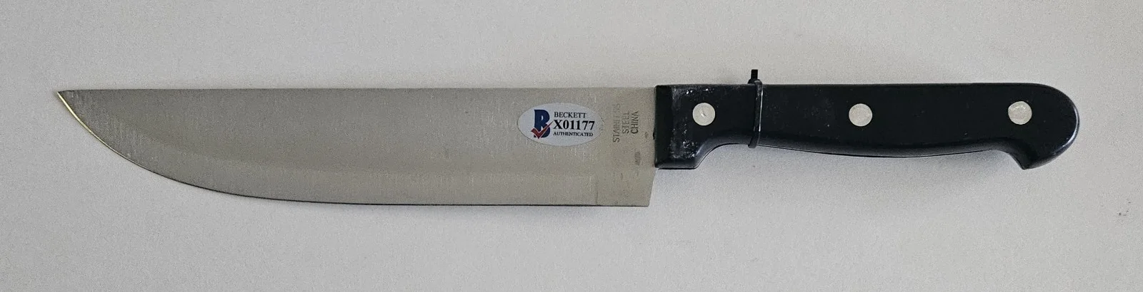 Michael Lerner — Halloween Curse Of Michael Myers Michael Lerner Knife Auto Signed Prop Replica, image 4