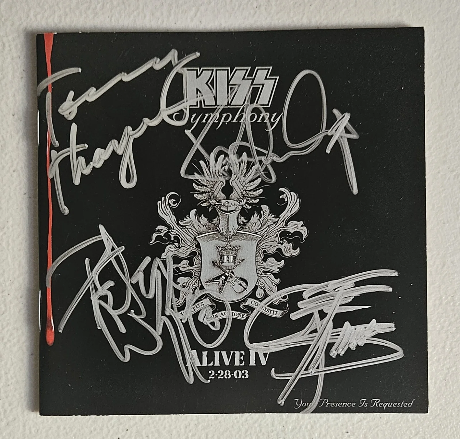 KISS "Alive IV" CD Signed By Gene Simmons Paul Stanley Peter Criss +1 JSA COA 4, изображение 3