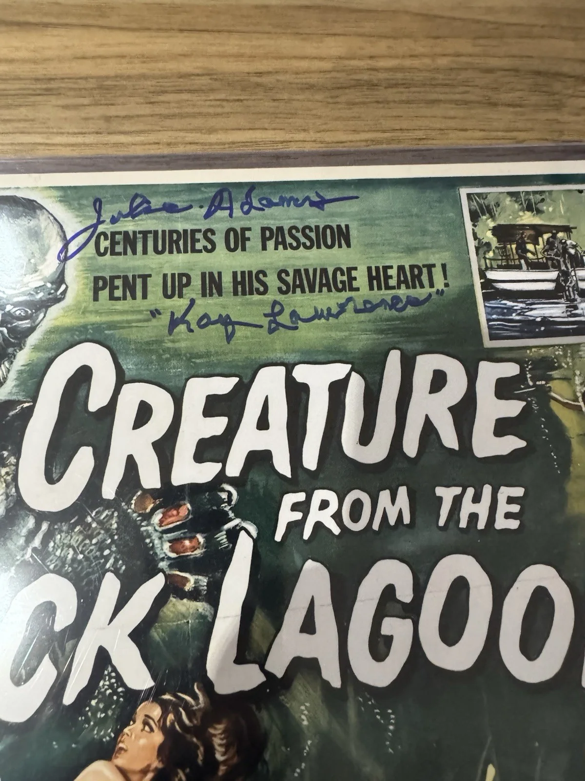 Creature From The Black Lagoon Signed by Julia Adams & Ricou Browning Beck/Cert, image 2