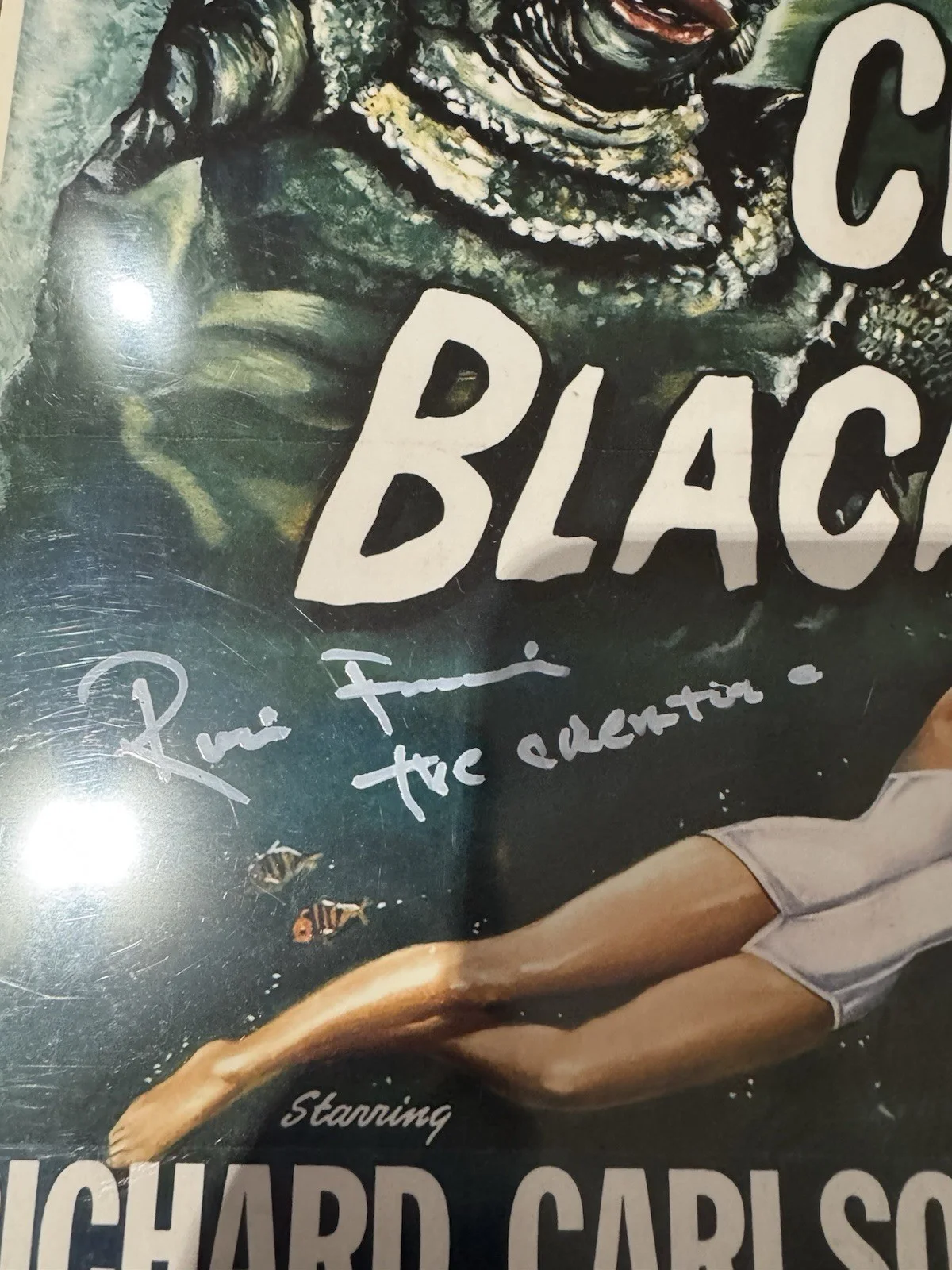 Creature From The Black Lagoon Signed by Julia Adams & Ricou Browning Beck/Cert, image 3