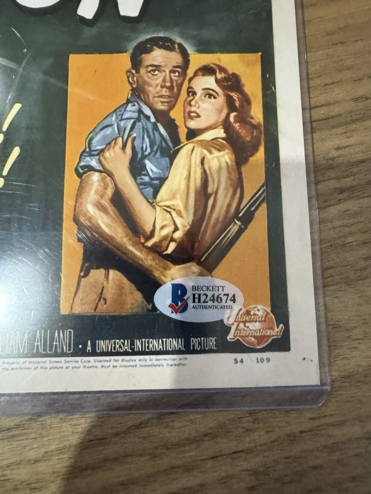 Creature From The Black Lagoon Signed by Julia Adams & Ricou Browning Beck/Cert, image 4
