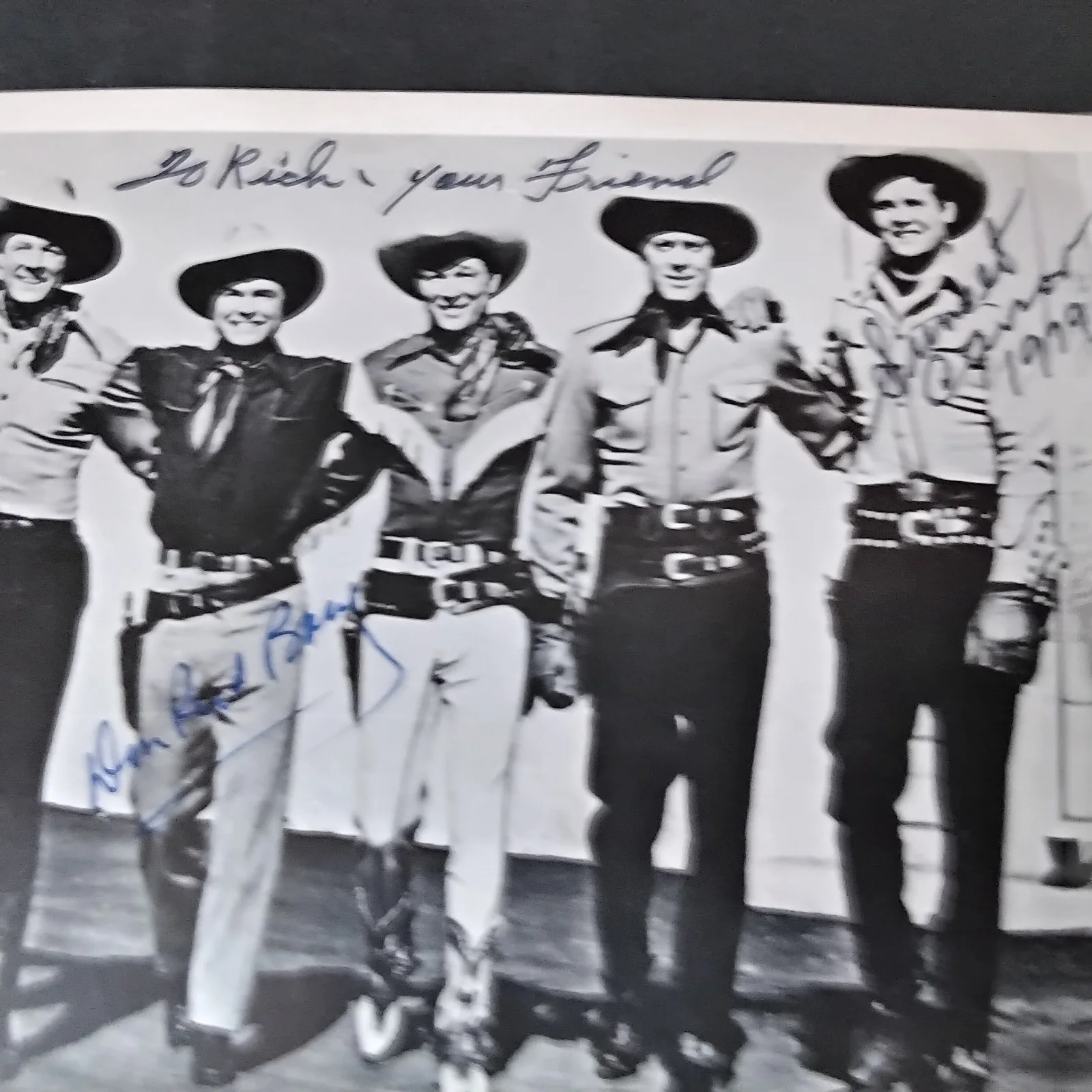 Don Red Barry & Sunset Carson SIGNED Photo Movie TV Actors Cowboys 6 Gun Heroes, изображение 3