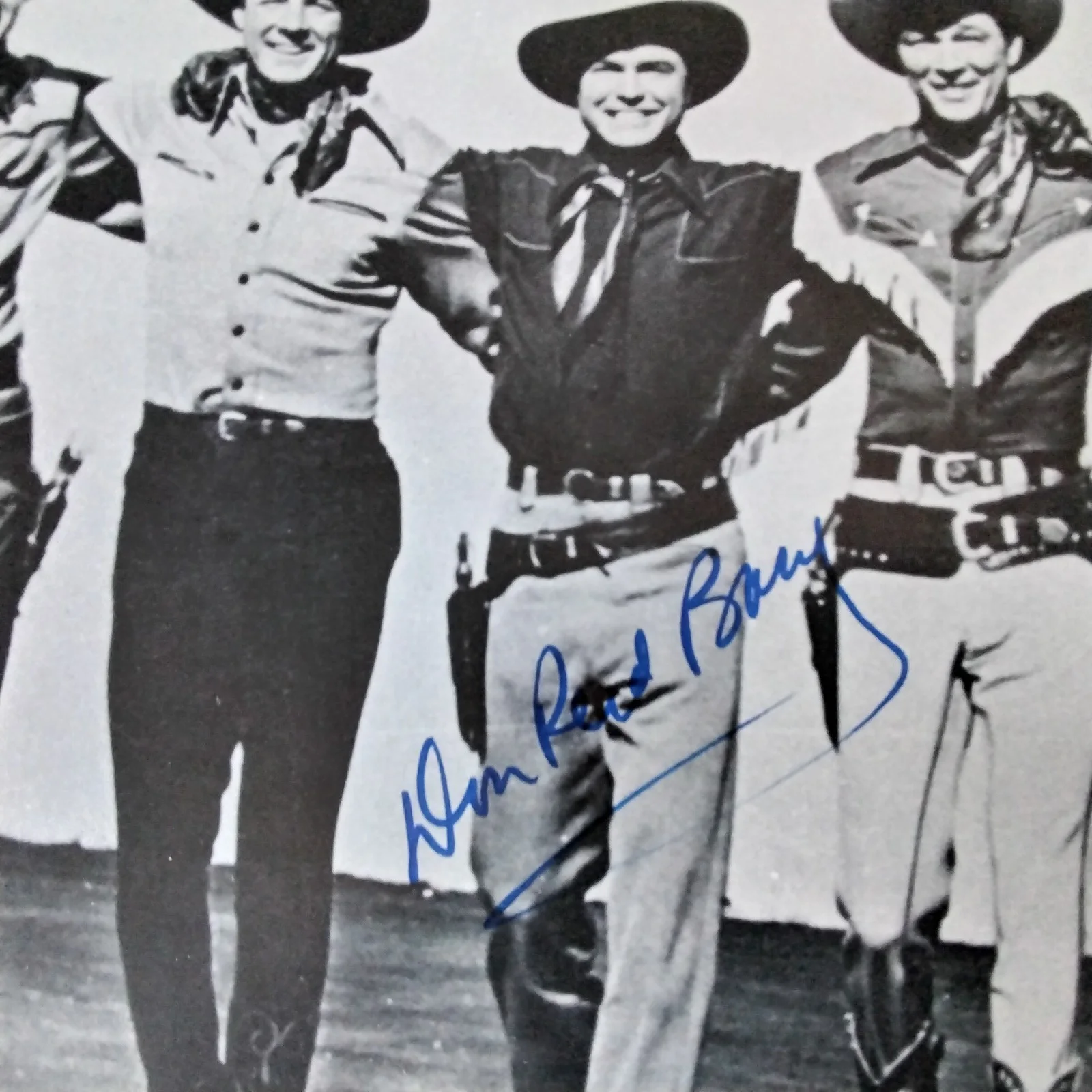 Don Red Barry & Sunset Carson SIGNED Photo Movie TV Actors Cowboys 6 Gun Heroes, изображение 4
