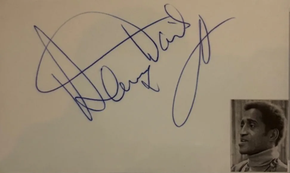 Sammy Davis Jr — SAMMY DAVIS JR SIGNED AUTOGRAPHED INDEX CARD ENCAPSULATED PSA THE CANDY MAN, image 2