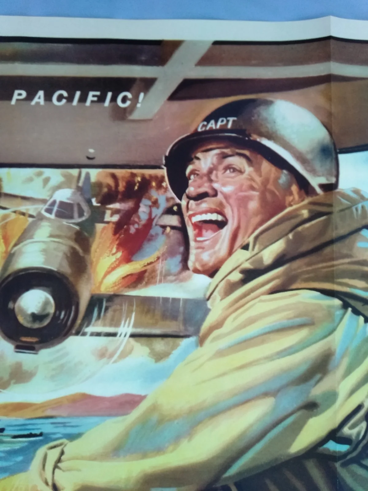 AWAY ALL BOATS (1956) excellent condition original UK quad poster - WW2 US Navy, изображение 5