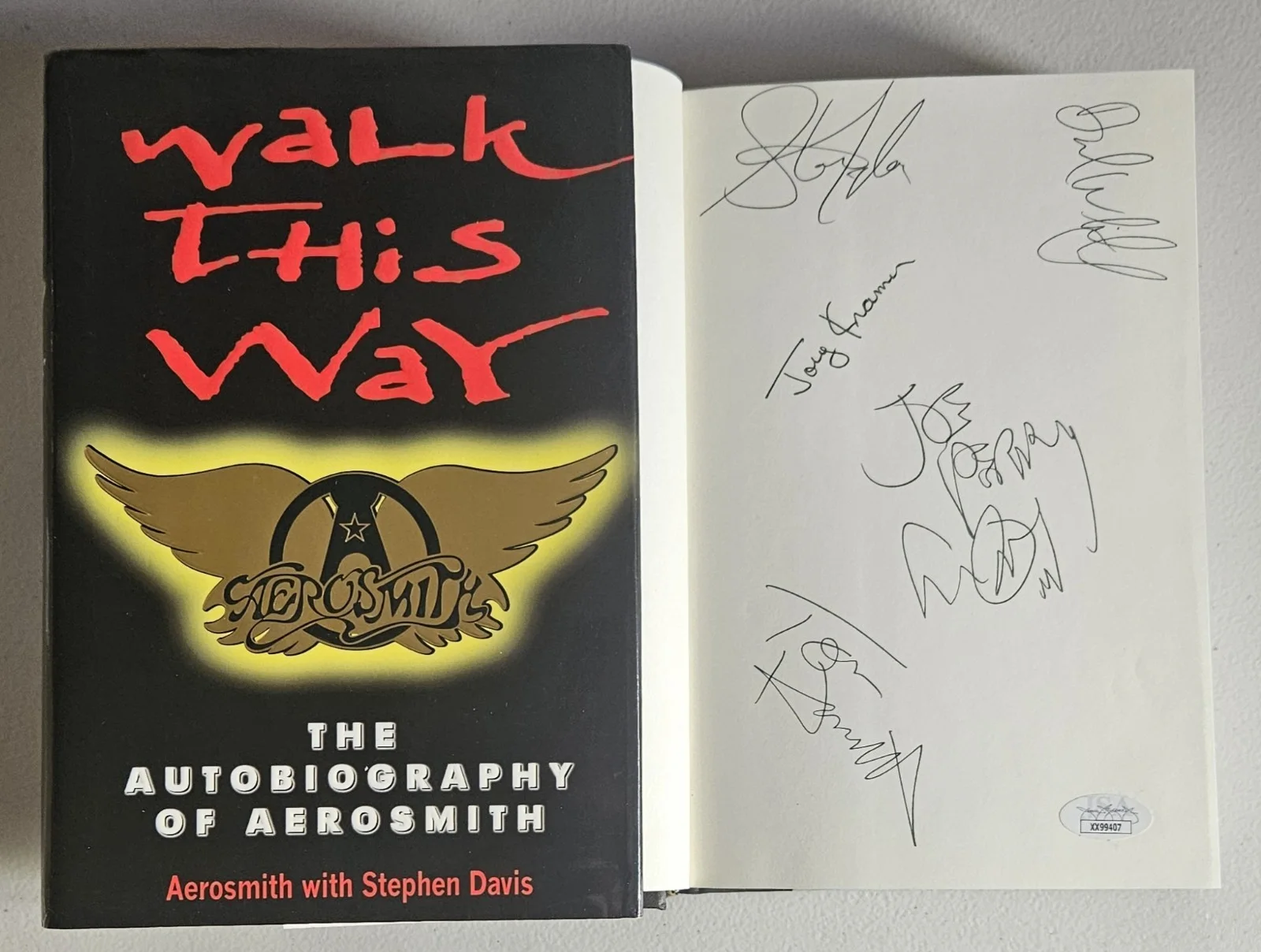 AEROSMITH Complete X5 Signed Book Walk This Way JSA COA Steven Tyler Joe Perry, image 2