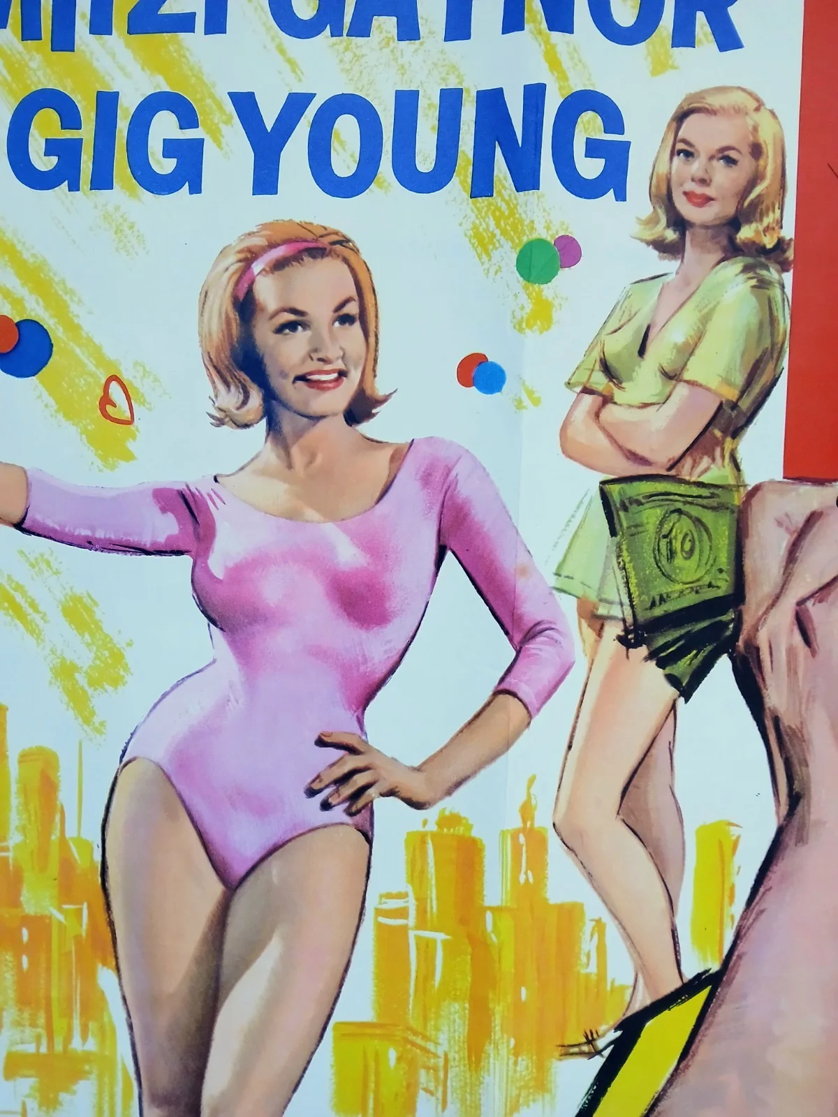 FOR LOVE OR MONEY (1963) original UK quad poster - Kirk Douglas - Chantrell art, изображение 2