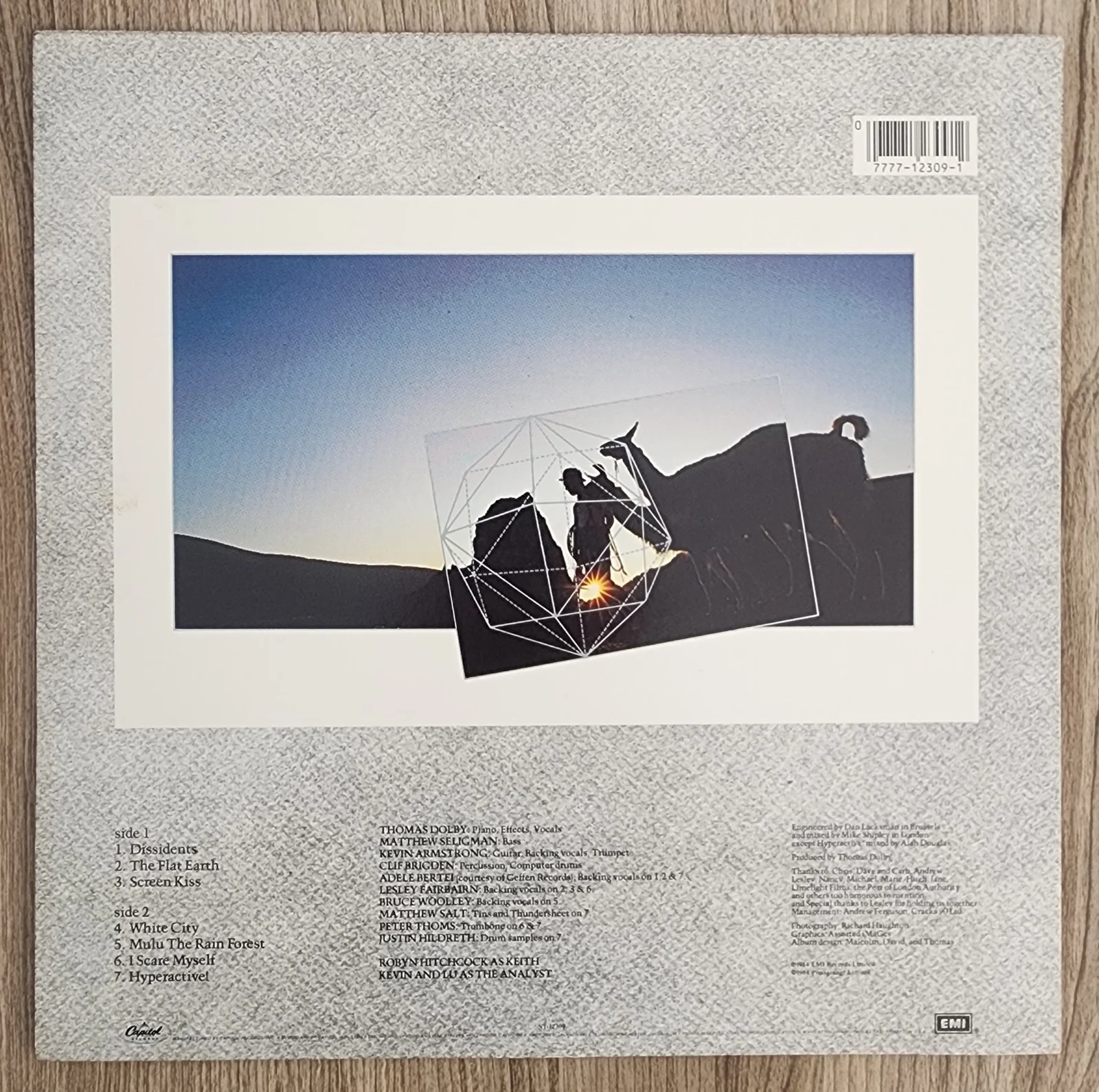 Thomas Dolby Signed The Flat Earth HIGH GRADE VINYL Record RAD, image 4