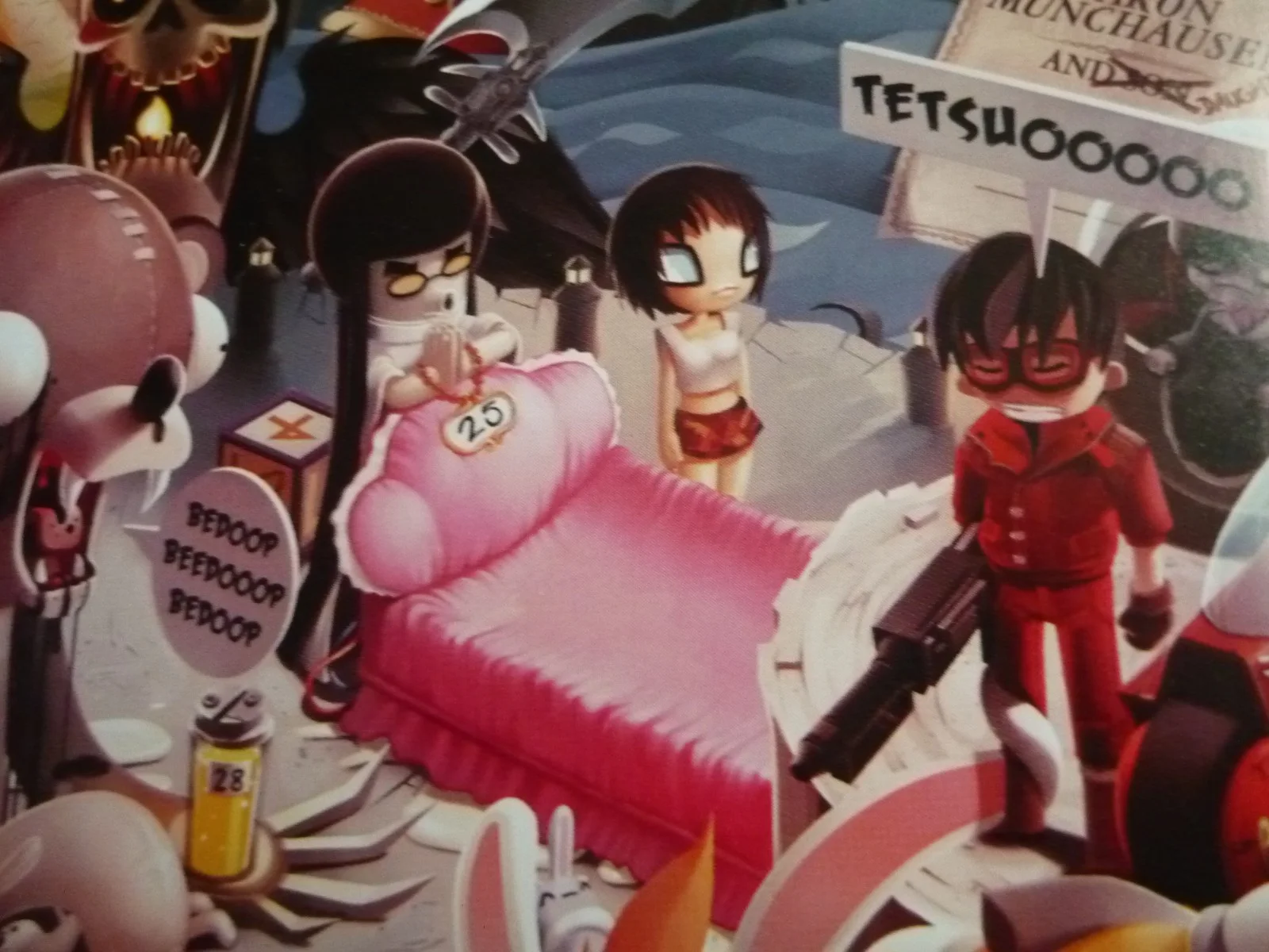 Framed mounted a4 inchs Poster the 80s collection akira jessica rabbit kaneda, image 3