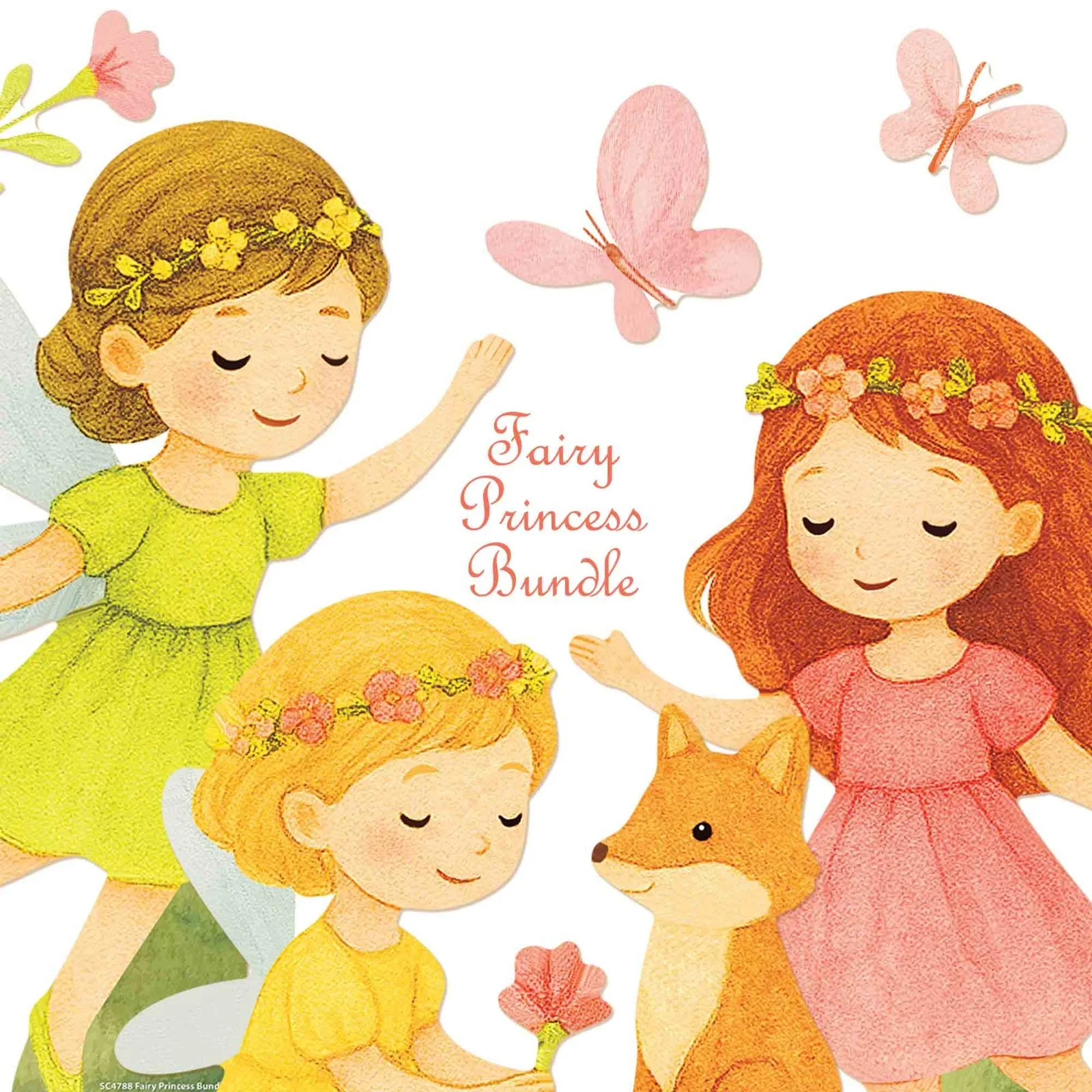 Fairy Princess Toadstool Cardboard Cutout Party Multi Pack of Decorations, image 4