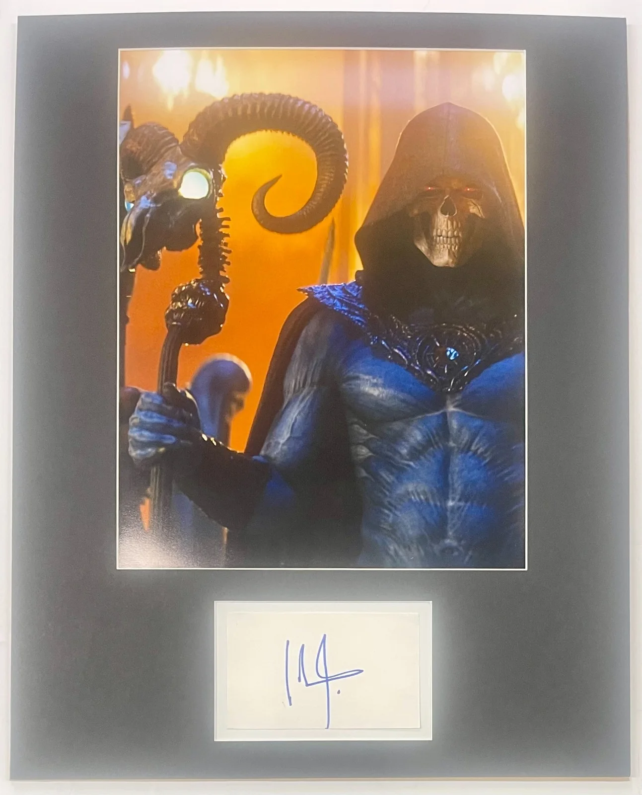 JARED LETO — Jared Leto Masters Of The Universe matted signed cut index card w/photo 16x20 #1, изображение 2