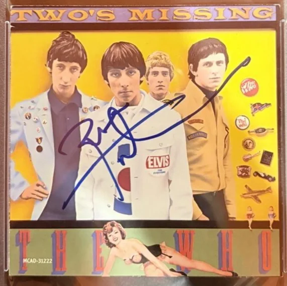Peter Townsend — PETER TOWNSEND SIGNED AUTOGRAPHED CD INSERT ENCAPSULATED THE WHO DALTREY PSA COA, image 2