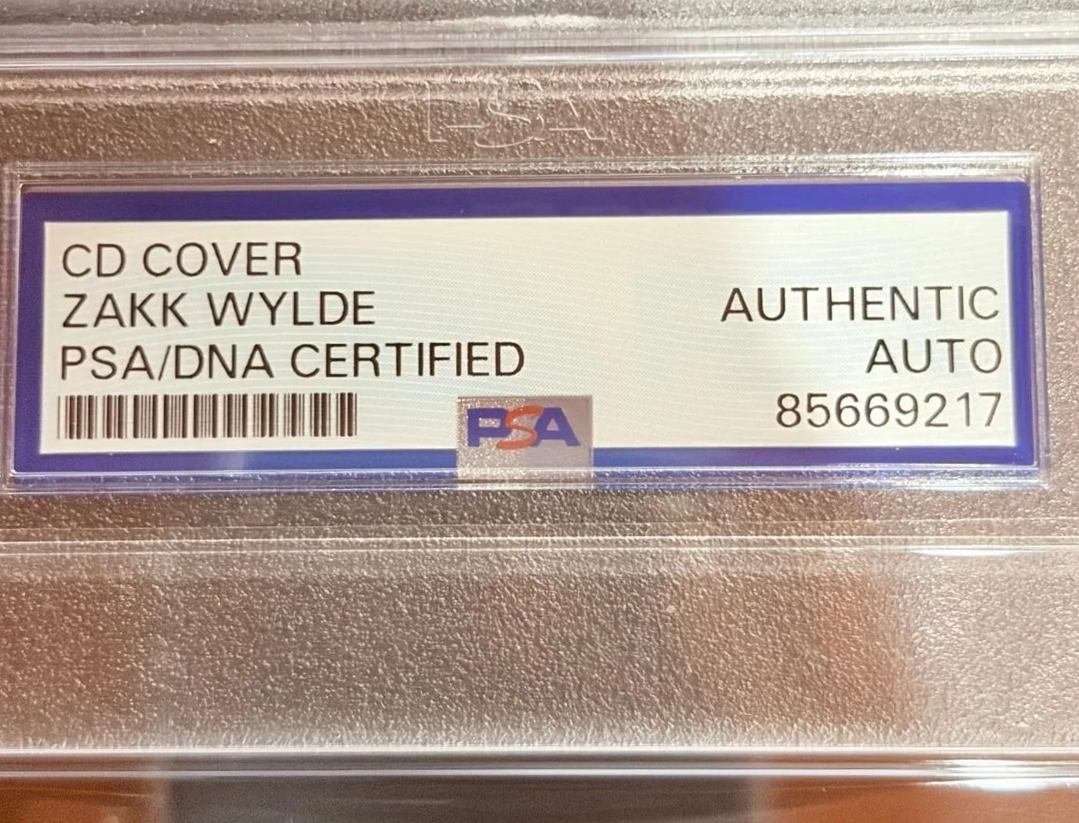 Zakk Wylde — ZAKK WYLDE SIGNED AUTOGRAPHED CD COVER ENCAPSULATED BLACK LABEL SOCIETY PSA COA, image 3