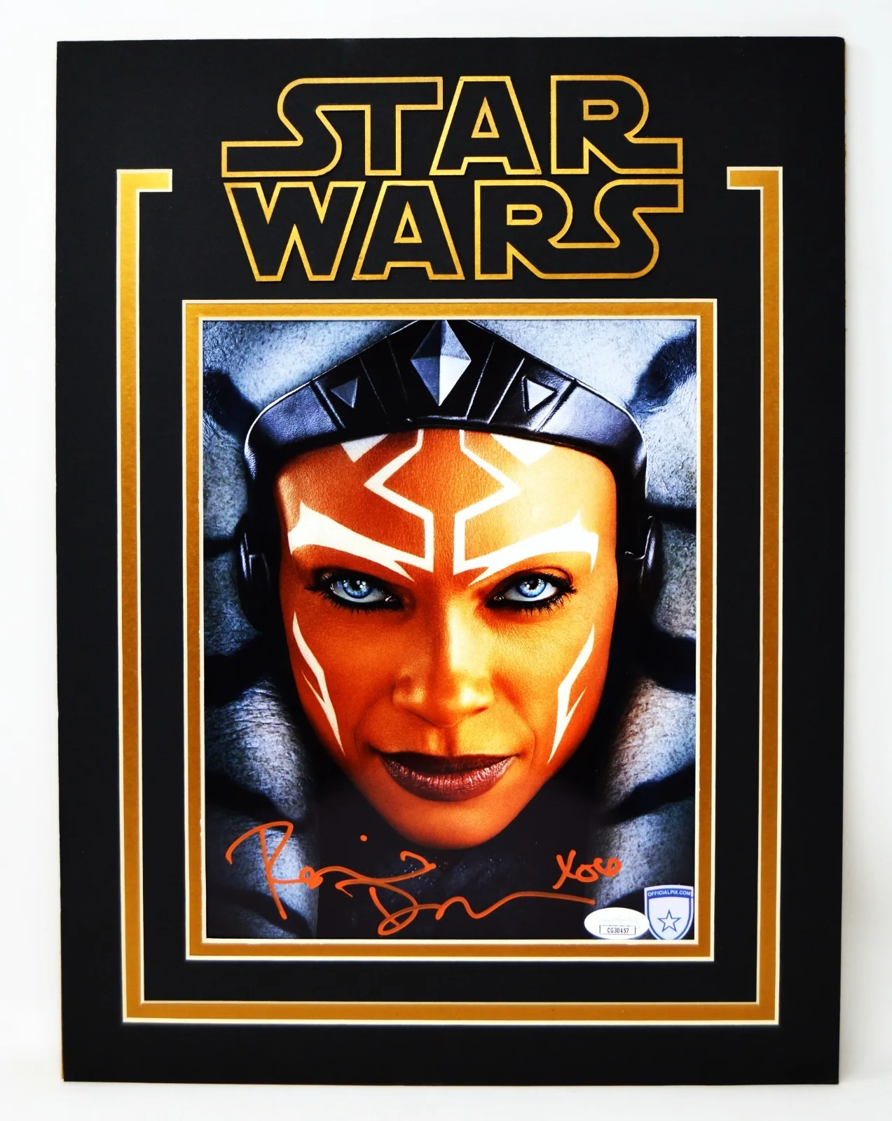 ROSARIO DAWSON — ROSARIO DAWSON Signed 8x10 With Mat OPX Photo STAR WARS Ahsoka Tano JSA #CG30457