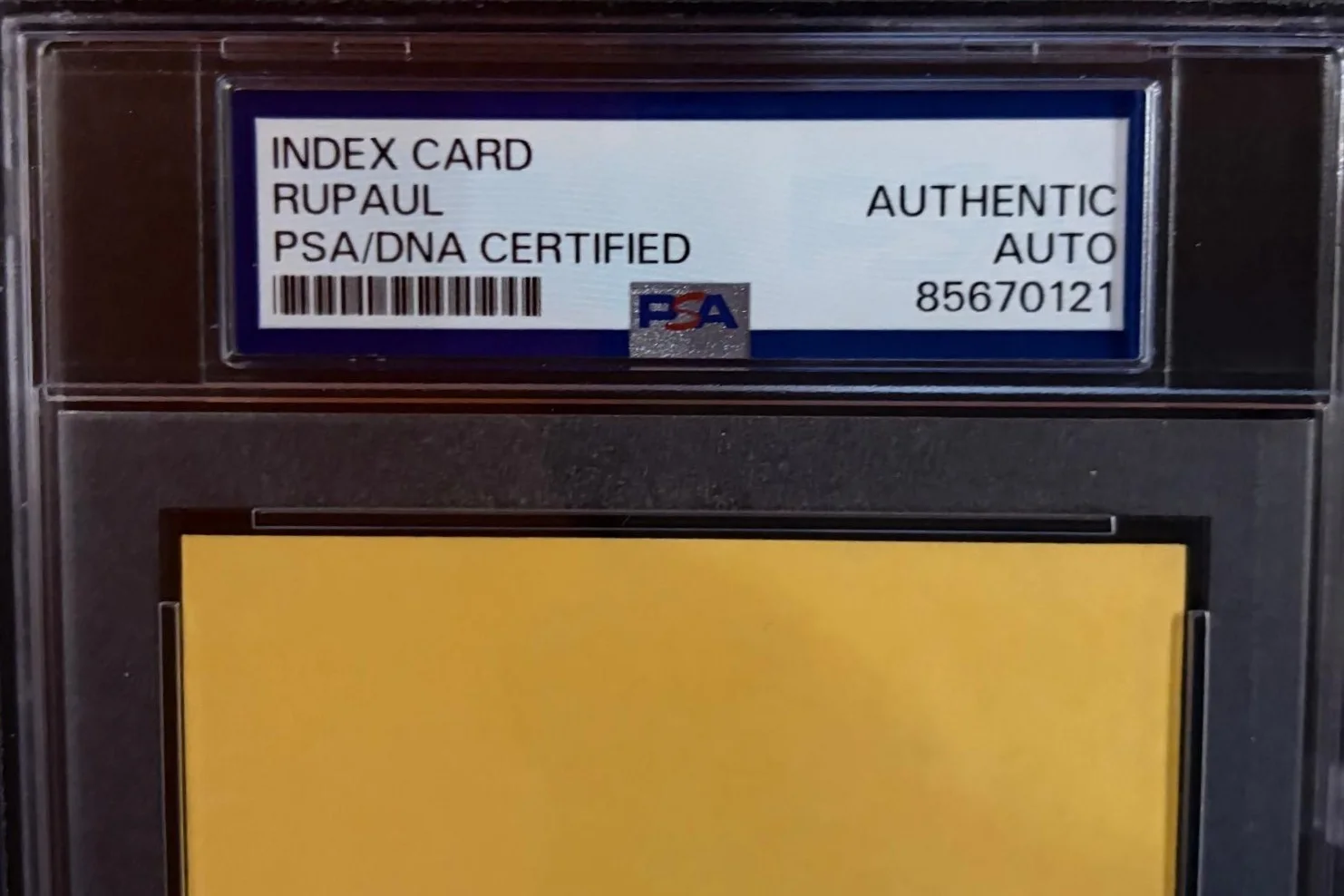 RuPaul — RUPAUL SIGNED AUTOGRAPHED INDEX CARD ENCAPSULATED PSA DRAG RACE SUPERMODEL A, image 3
