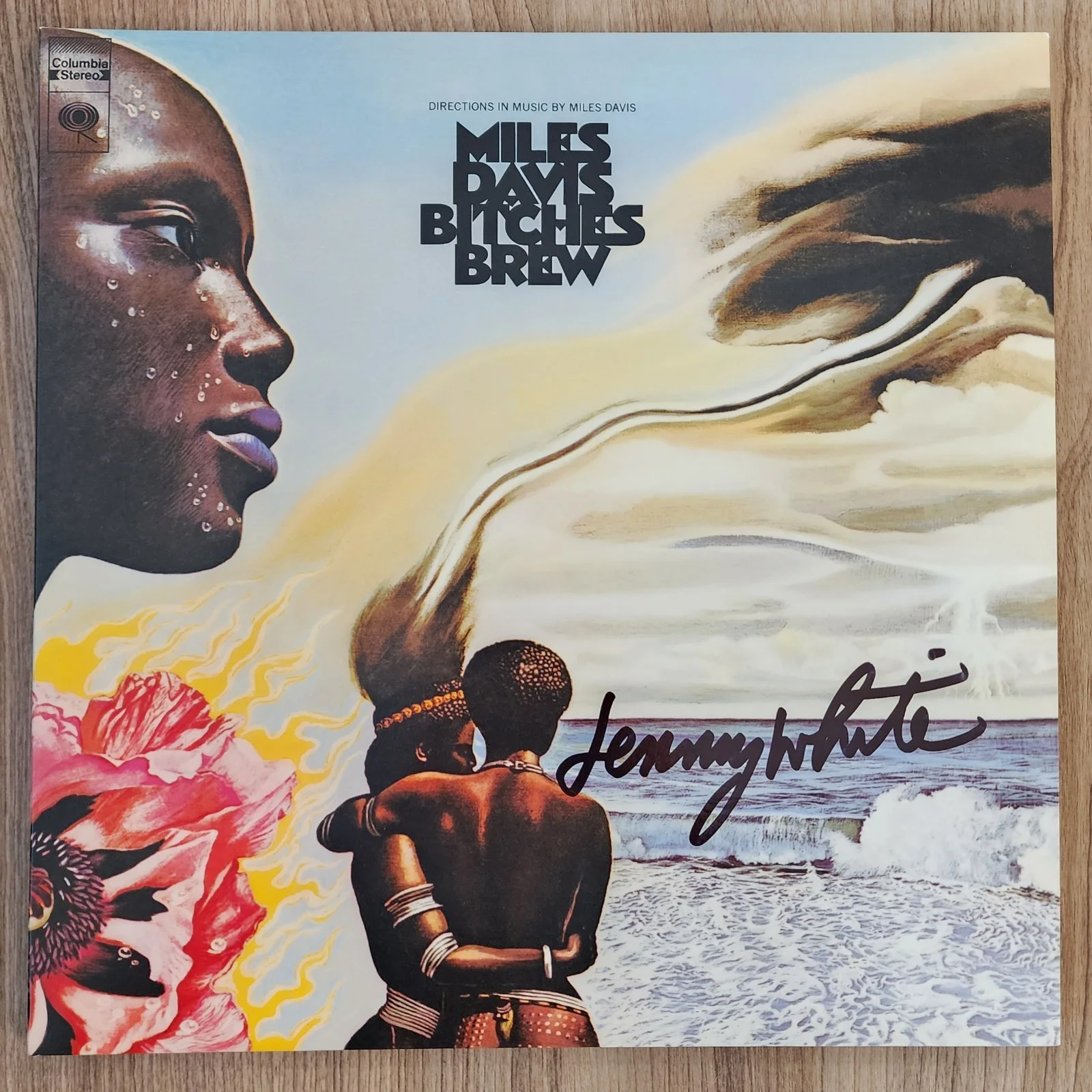 Lenny White Signed Miles Davis - Bitches Brew Vinyl Record Album LP Jazz RAD, image 2