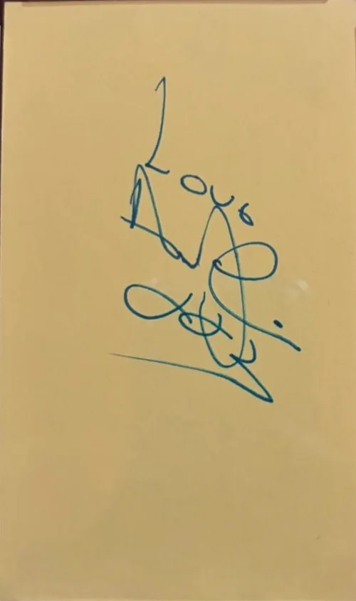 Andy Gibb — ANDY GIBB SIGNED AUTOGRAPHED INDEX CARD ENCAPSULATED PSA SHADOW DANCING BEE GEES, image 2