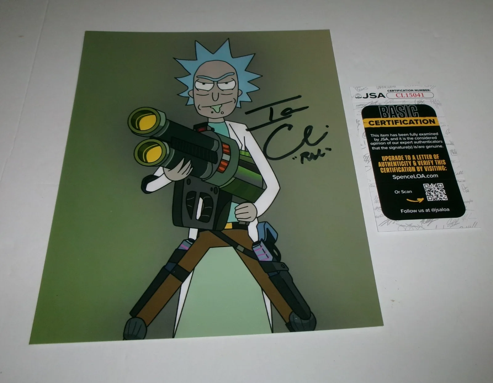 Ian Cardoni — Ian Cardoni Signed 8x10 Photo JSA CERT Voice of Rick on TVs "Rick & Morty" Show