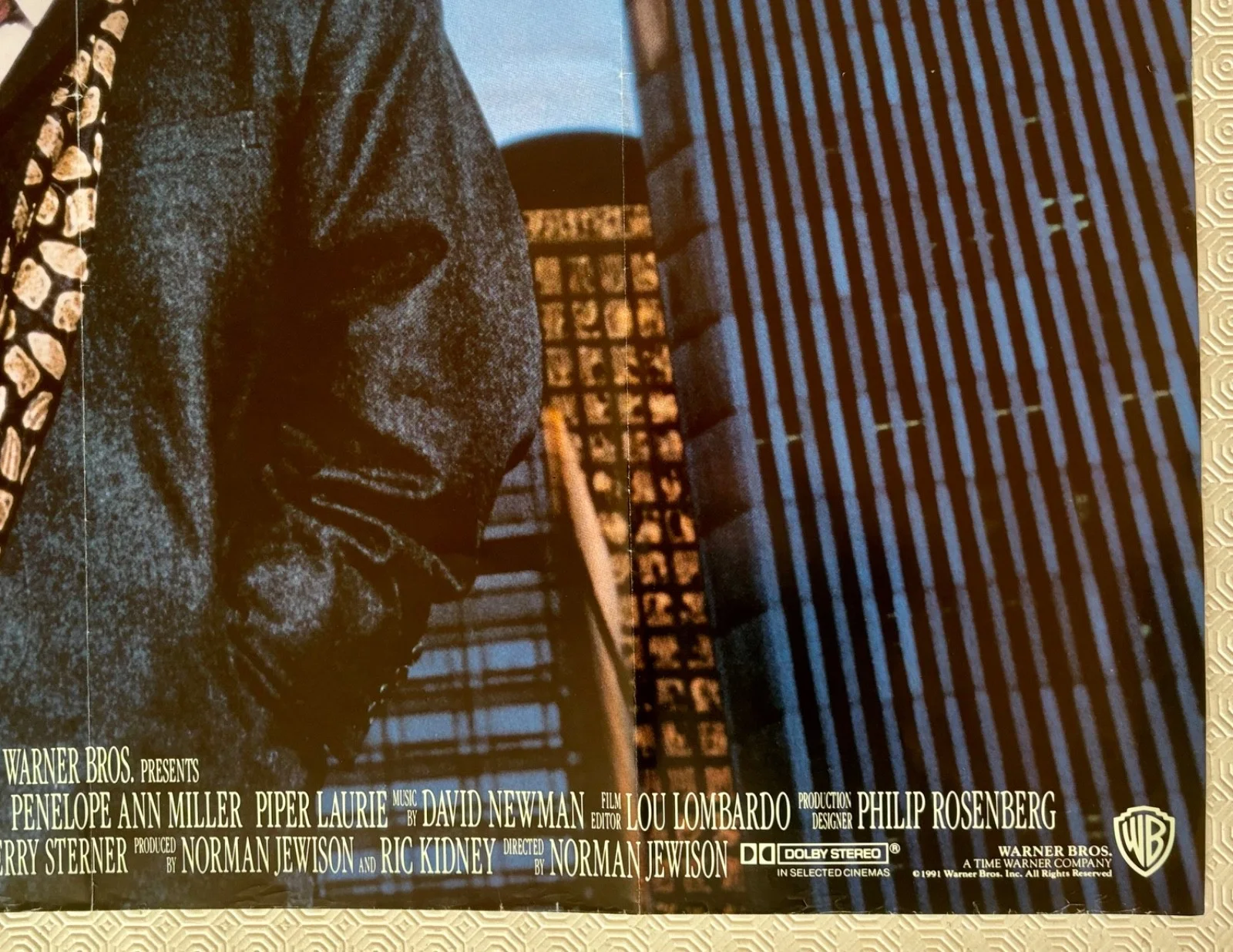 Other People's Money Original 1991 Quad Poster Danny DeVito Gregory Peck, image 3