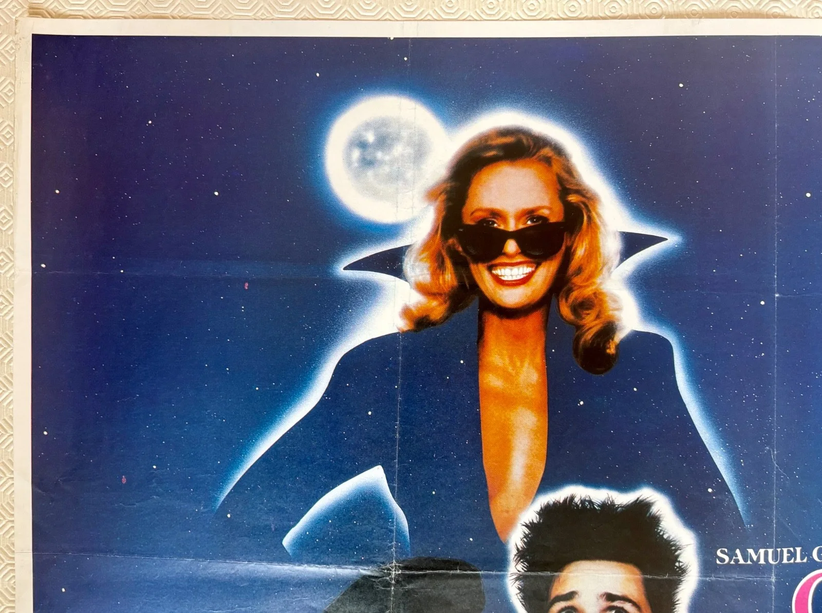 Once Bitten Original 1985 Quad Poster Jim Carrey Lauren Hutton Karen Kopins, изображение 5