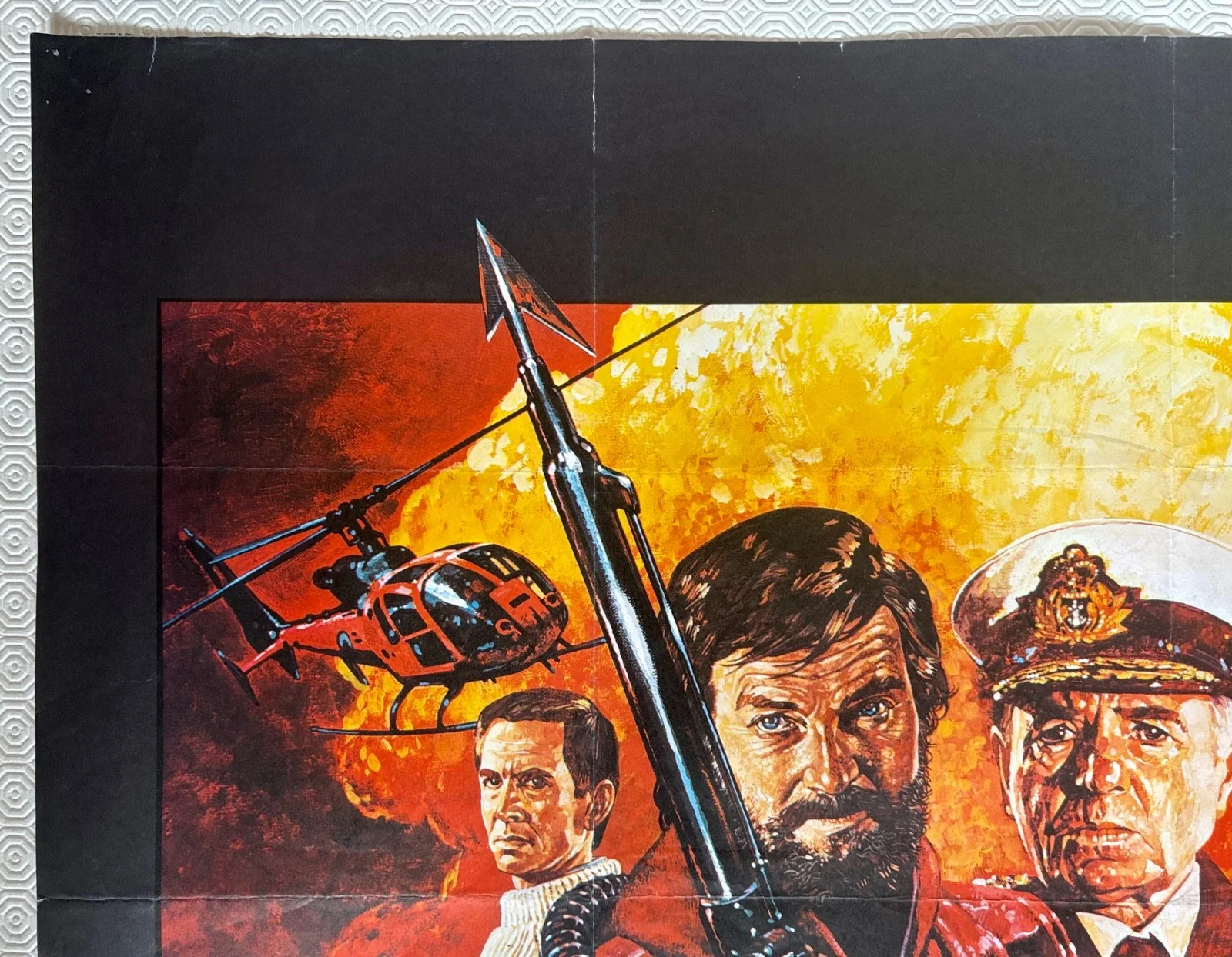 North Sea Hijack Original 1980 Quad Poster Roger Moore James Mason, изображение 5