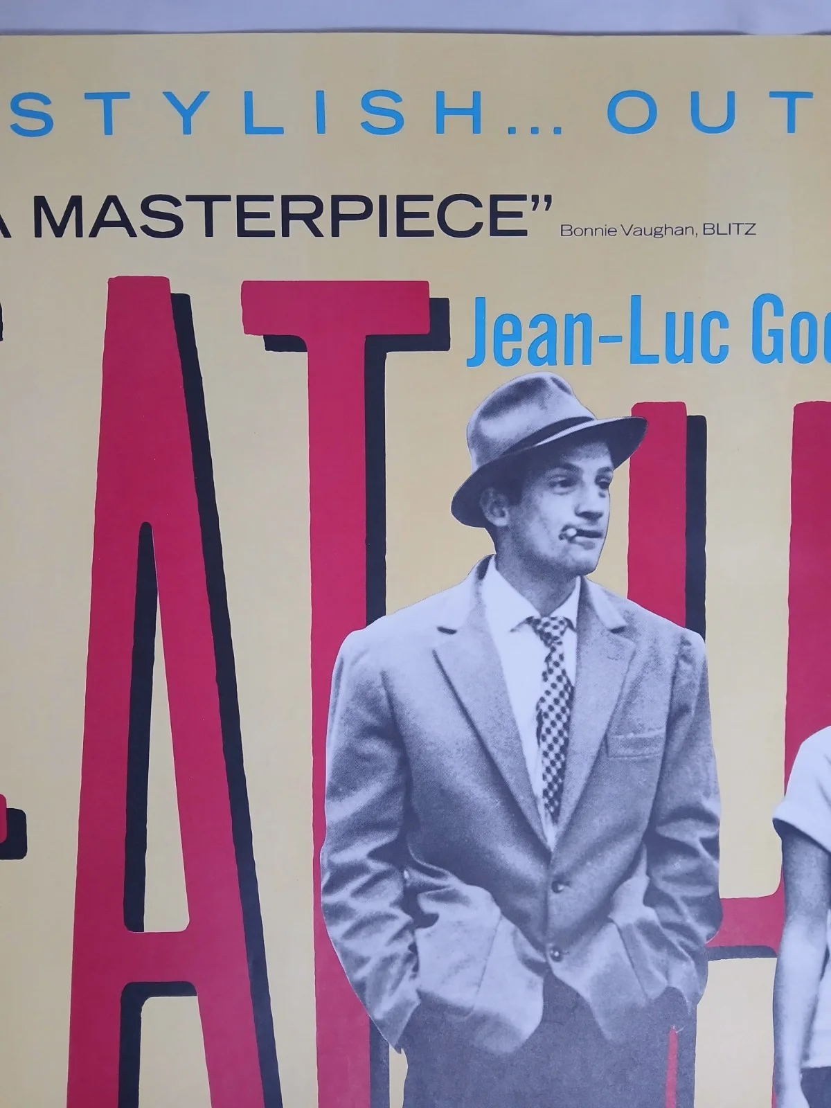 BREATHLESS (À BOUT DE SOUFFLE) (1960,RR1988) original UK quad poster - Godard, image 3