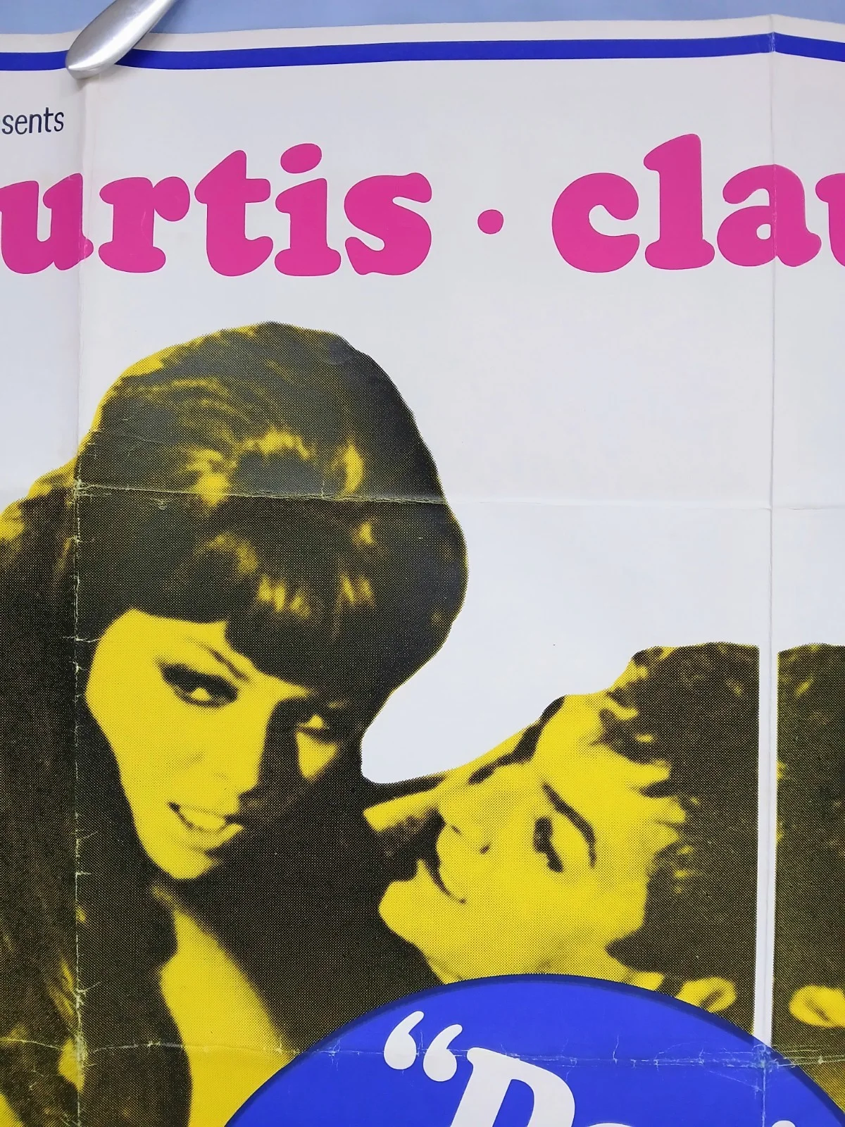 DON'T MAKE WAVES (1967) rare orig quad poster -Tony Curtis,Cardinale,Sharon Tate, изображение 3