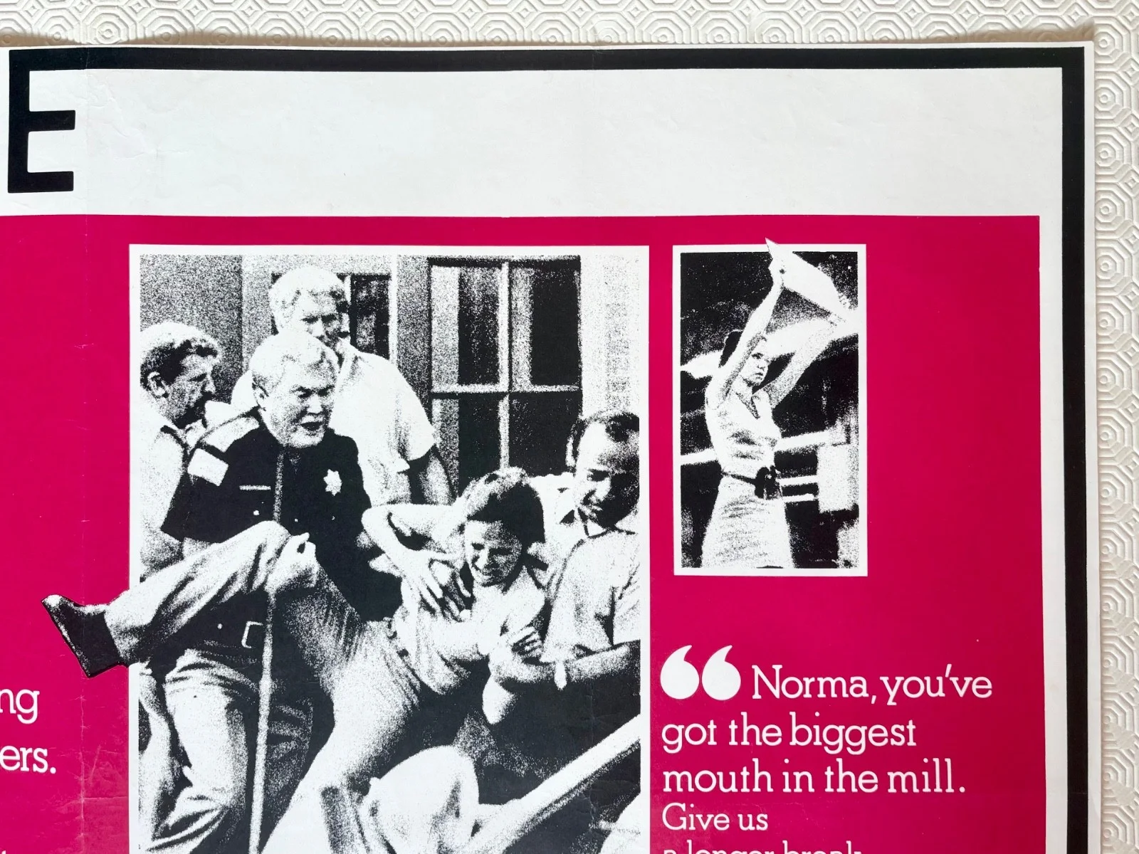 Norma Rae Original 1979 Quad Poster Sally Field Beau Bridges, изображение 4