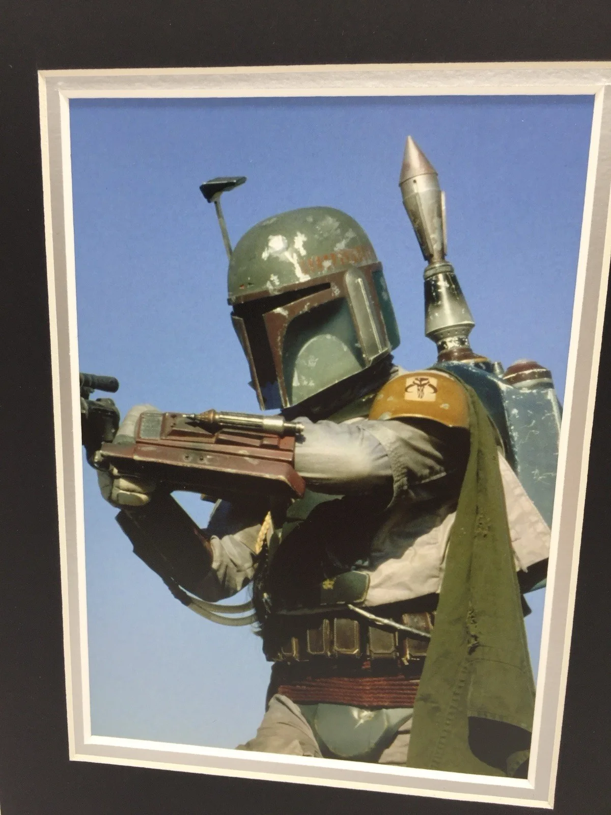 RARE Jeremy Bulloch Star Wars Signed Photo Display + COA AUTOGRAPH BOBA FETT, изображение 2