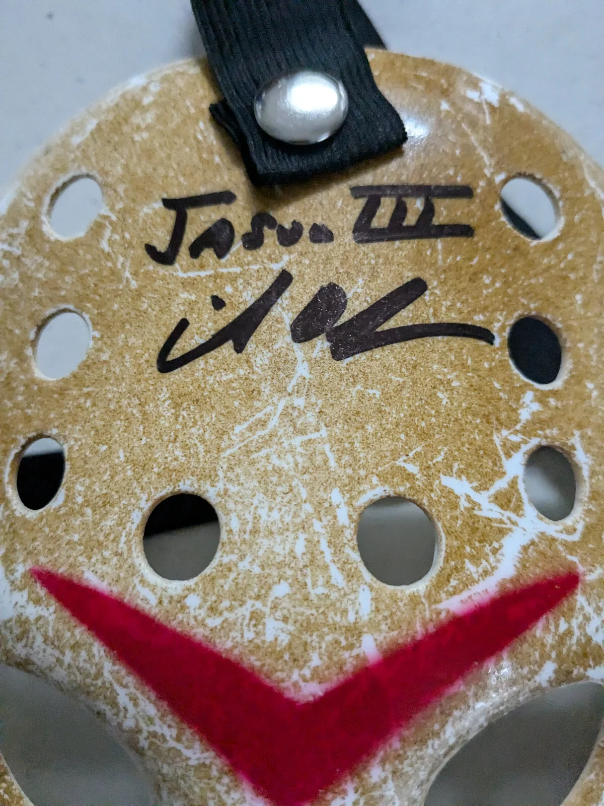 Mike De Luna Signed MASK Jason Voorhees Friday the 13th 3 DeLuna JSA COA, image 2