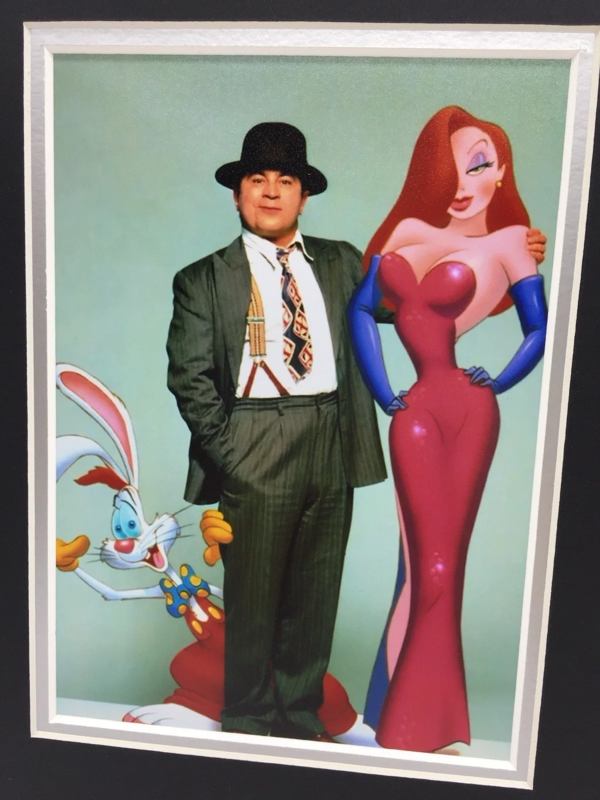 RARE Bob Hoskins Who Framed Roger Rabbit Signed Photo Display + COA AUTOGRAPH, изображение 2