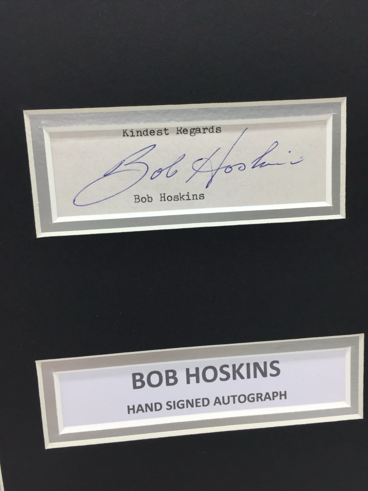 RARE Bob Hoskins Who Framed Roger Rabbit Signed Photo Display + COA AUTOGRAPH, изображение 3