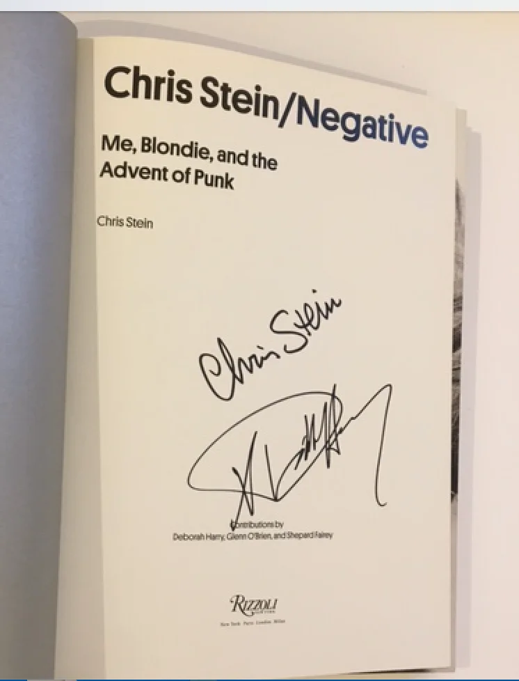 Debbie Harry Chris Stein Signed Negative: Me, Blondie and the Advent of Punk, image 2