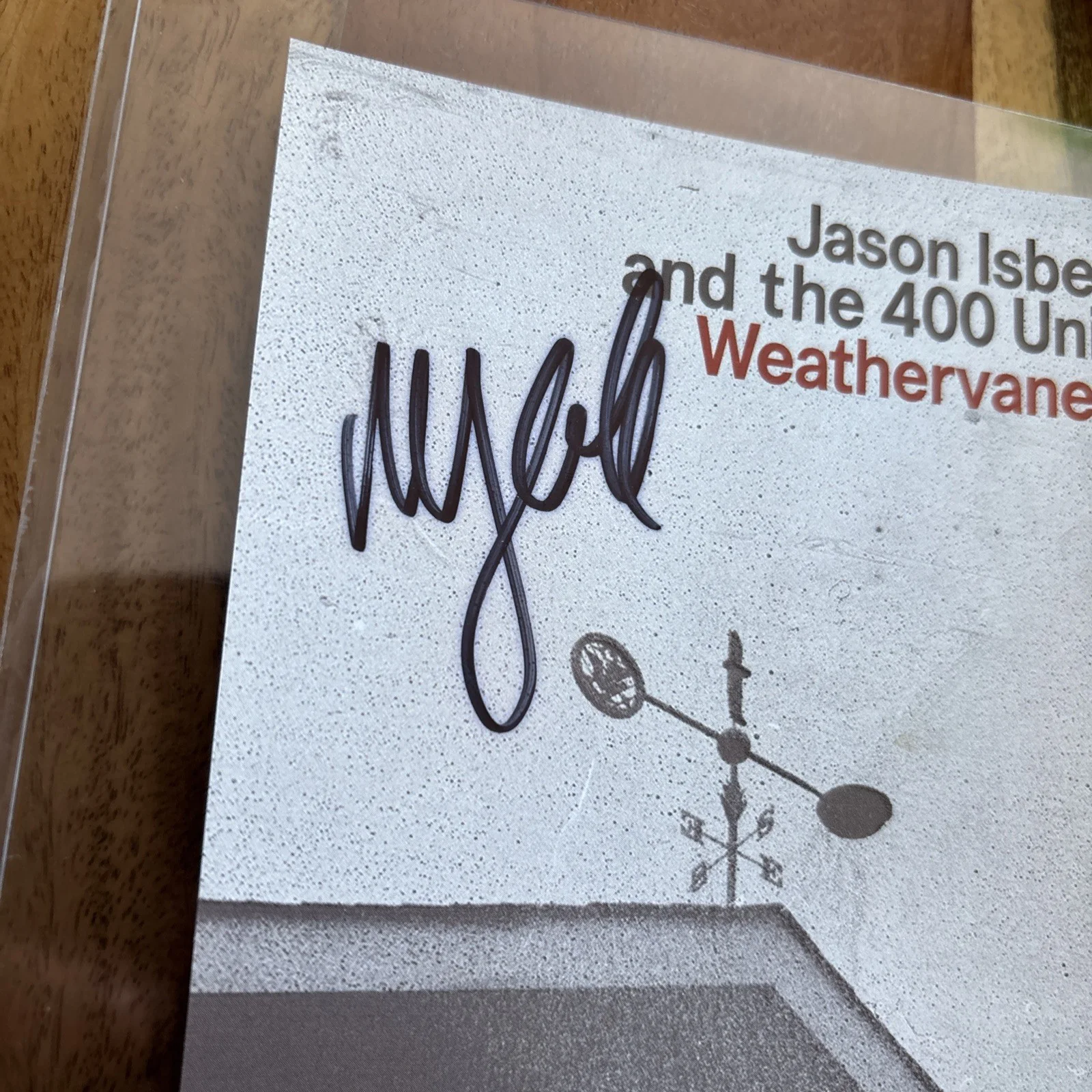 Jason Isbell Signed Lenticular Postcard 4x6 Beckett Authenticated Weathervanes, image 2