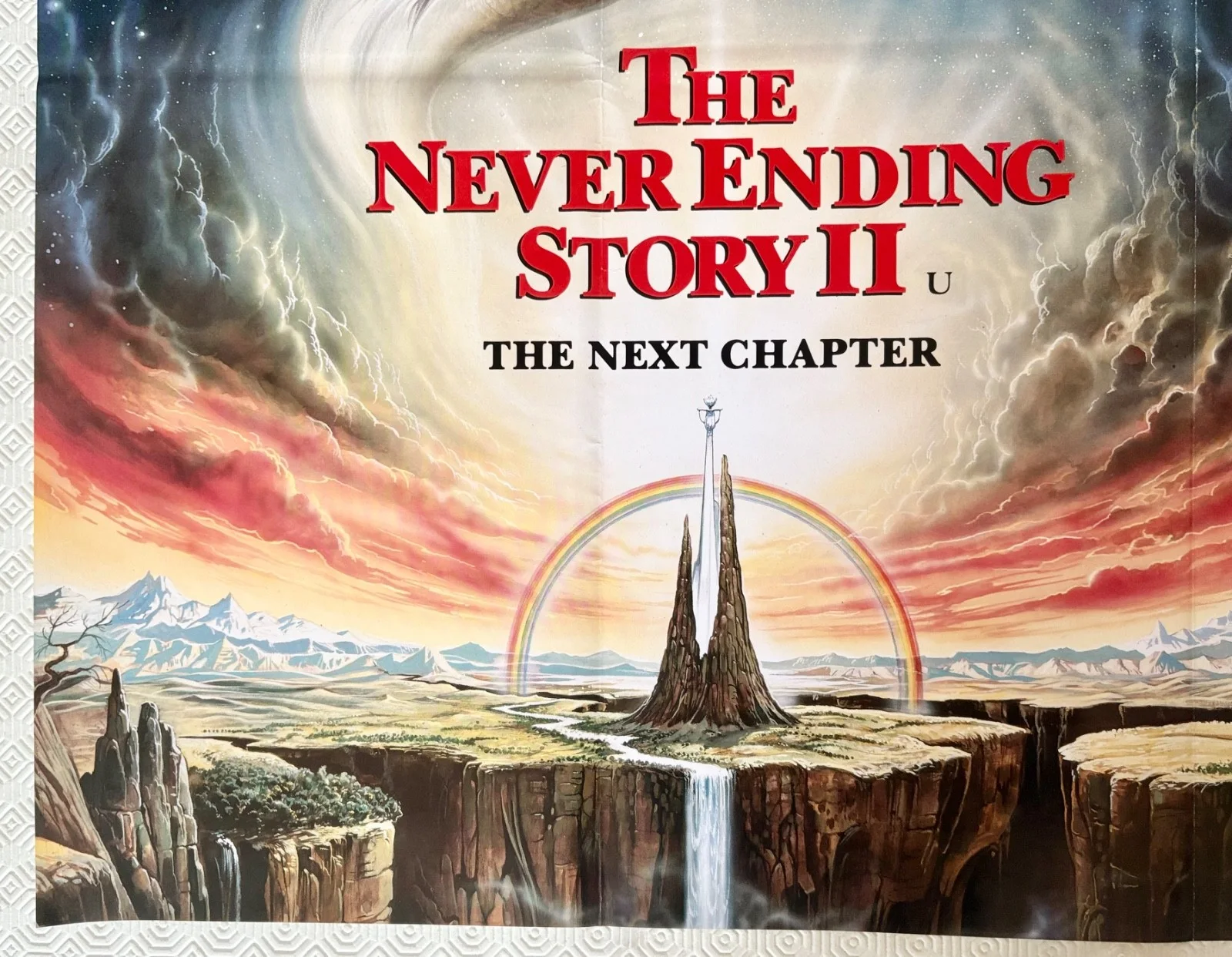 The Never Ending Story II The Next Chapter Original 1990 Quad Poster Casaro Art, image 2
