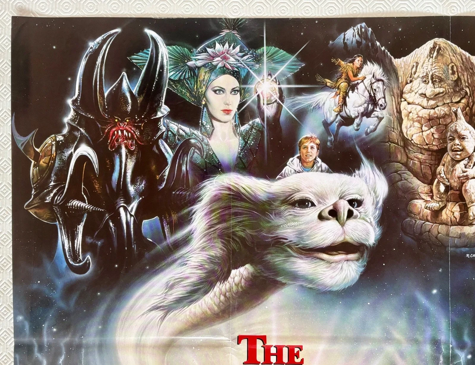The Never Ending Story II The Next Chapter Original 1990 Quad Poster Casaro Art, image 5