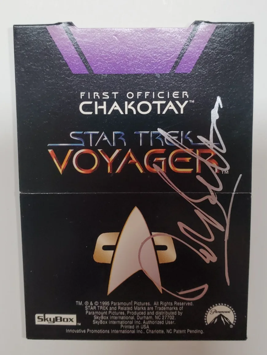 Star Trek Voyager Actors — Star Trek Voyager Hand Signed Trading Cards- Autograph, image 4