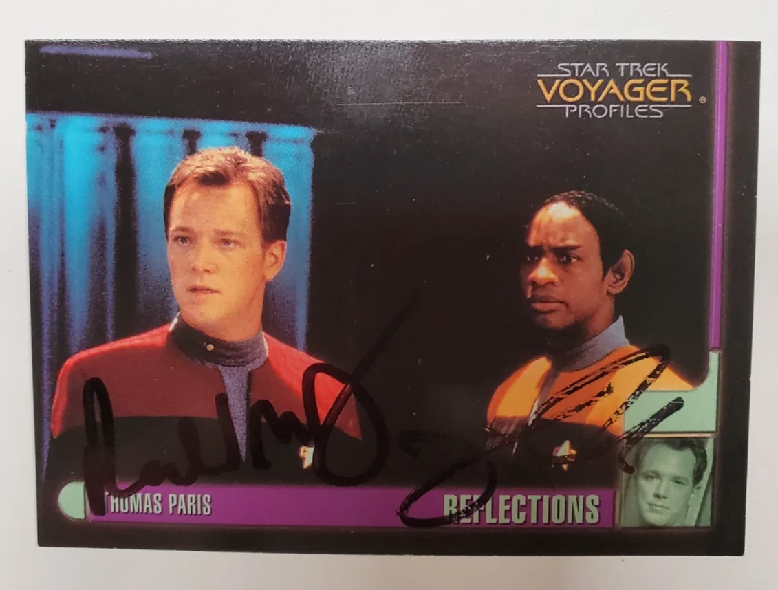 Star Trek Voyager Actors — Star Trek Voyager Hand Signed Trading Cards- Autograph, image 5