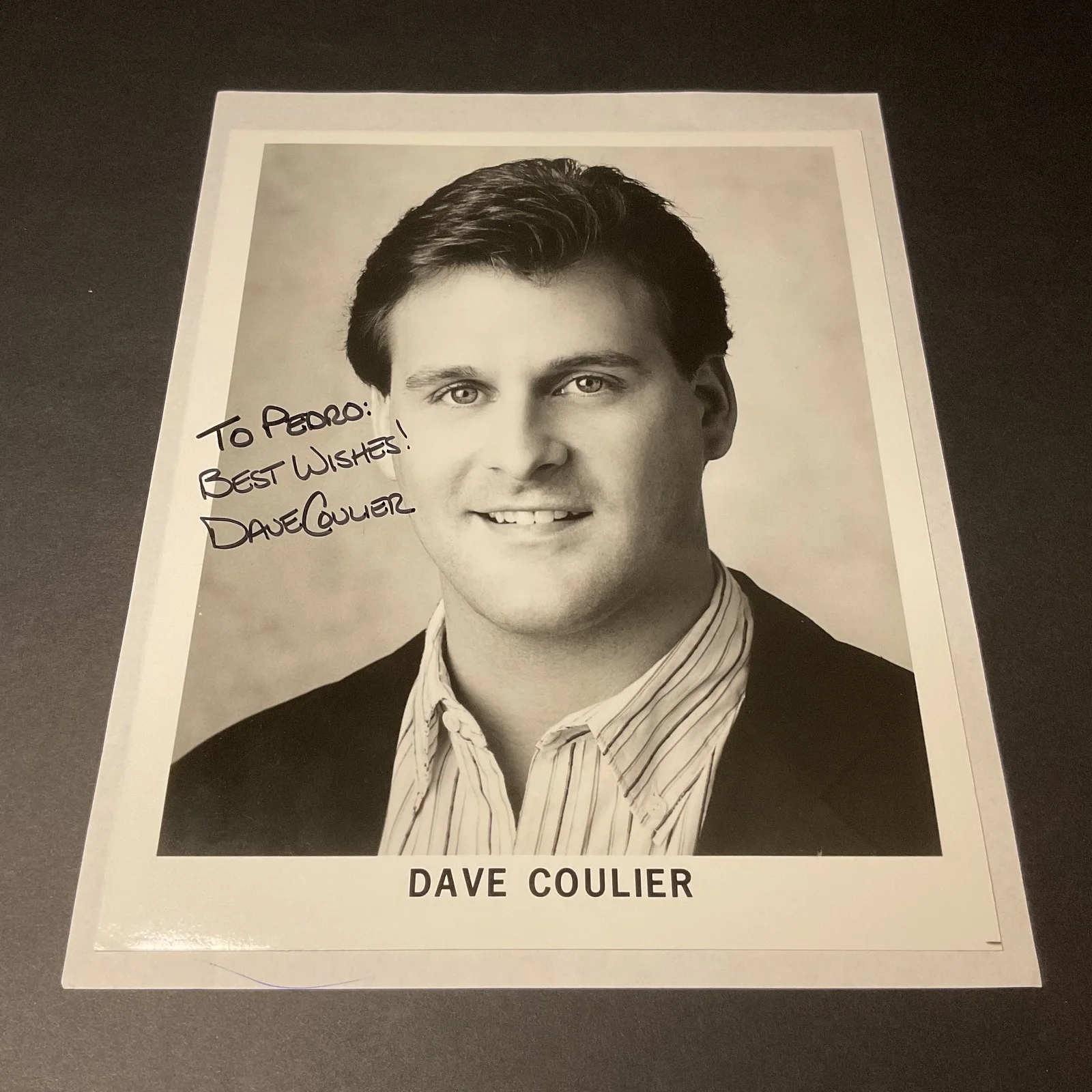 Dave Coulier — Dave Coulier Signed Autograph Photo Full House Joey Gladstone Personalized 'To
