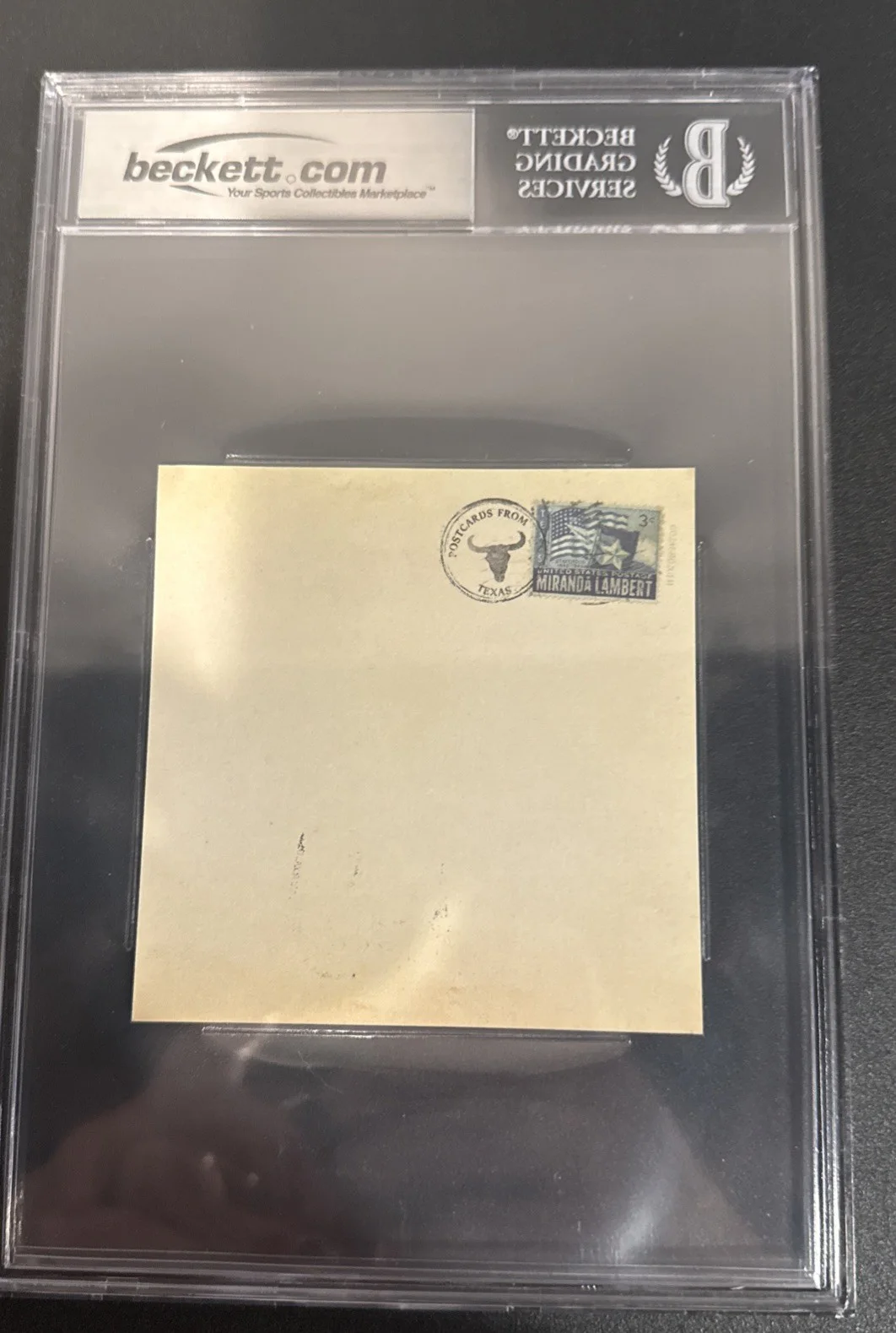 Miranda Lambert SIGNED CD Insert “Postcards From TX”- Beckett BAS Encased Slab, image 4