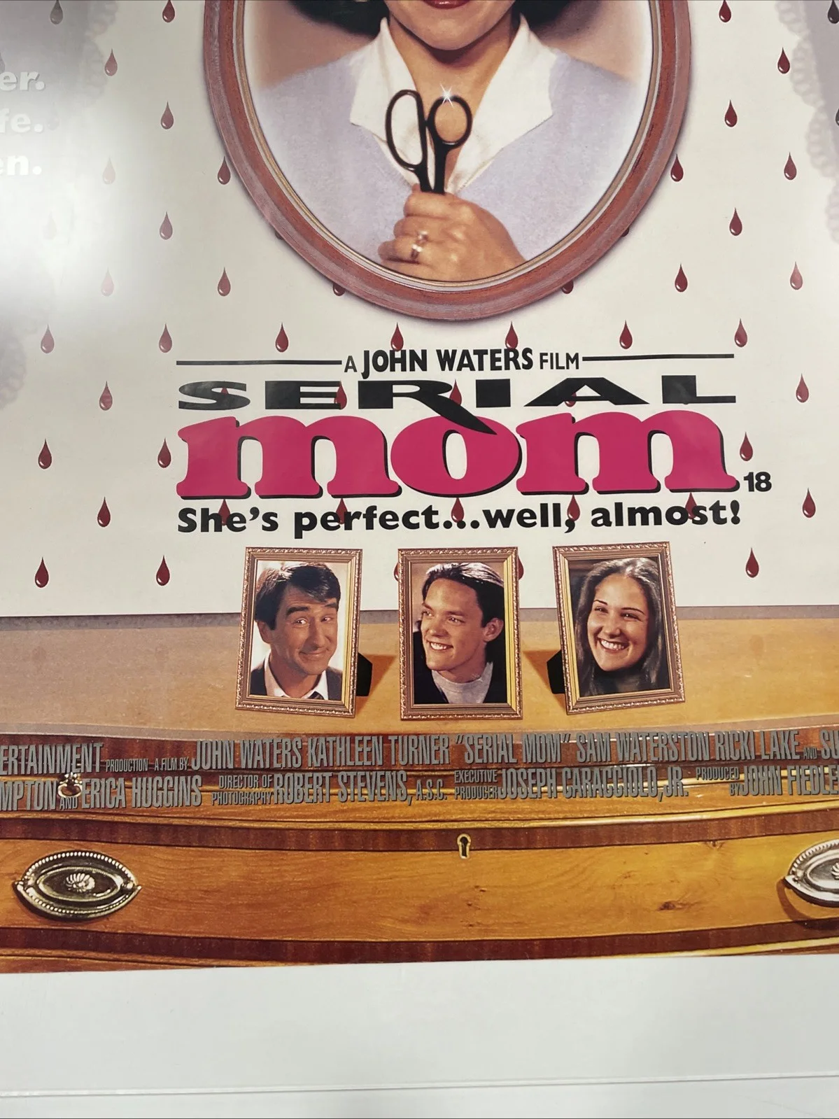 Serial Mom 1994 Original Quad Movie Poster 30x40 Inches, изображение 4