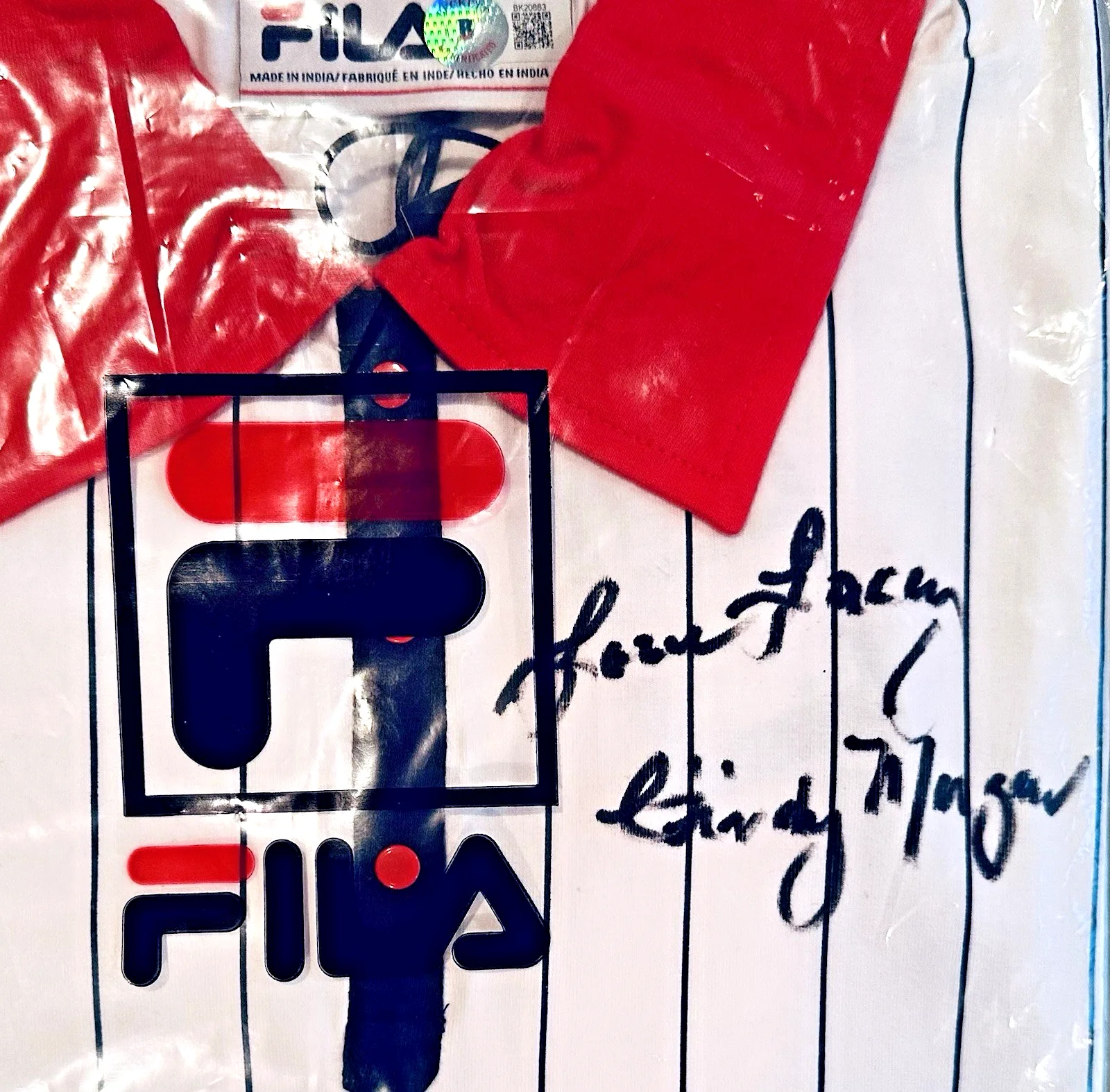 Cindy Morgan — Cindy Morgan Signed & Inscribed Caddyshack FILA Polo BAS Autograph New w/Tags, изображение 3