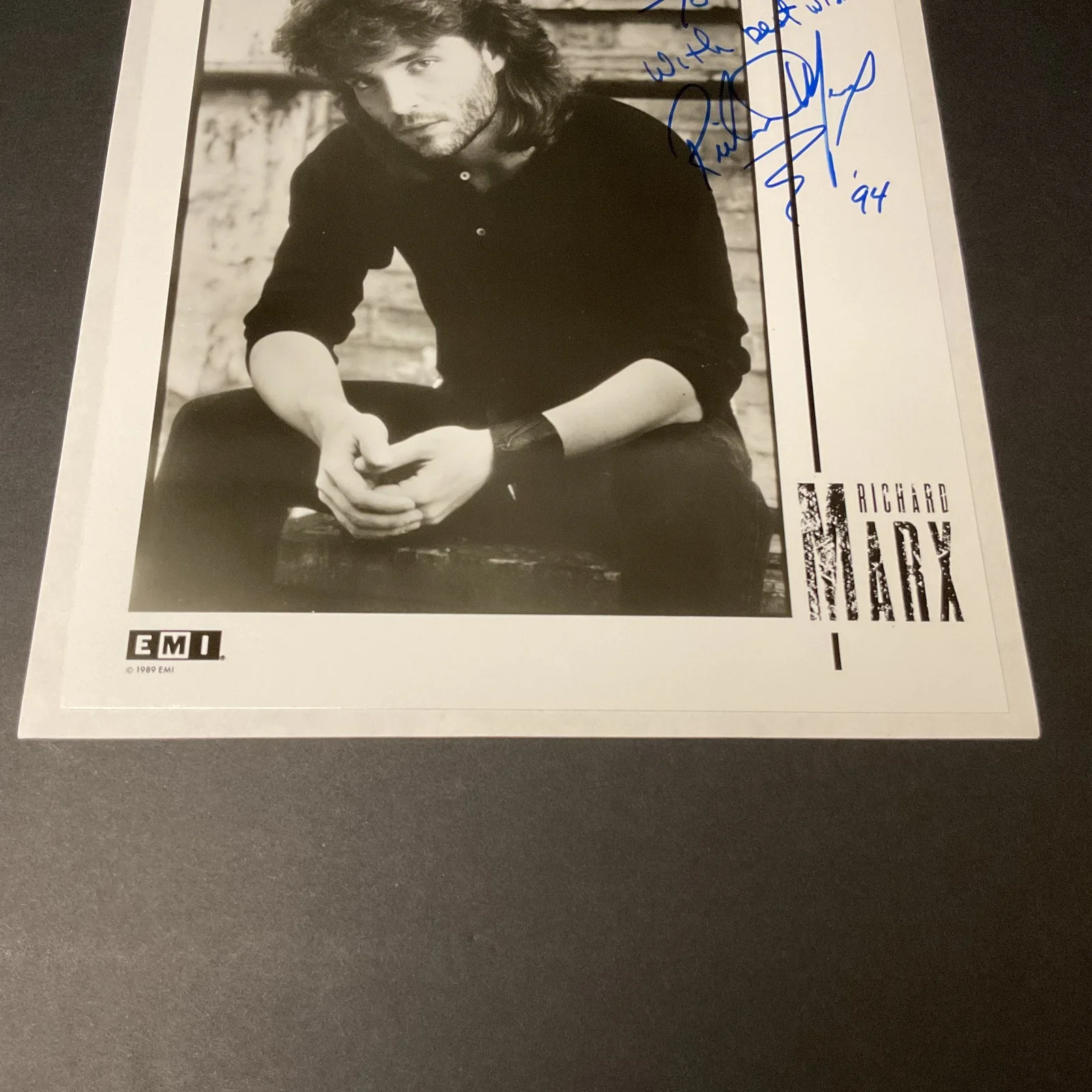 Richard Marx Signed Autograph 8x10 Photo To Kenneth 1994 EMI Music Rock Pop, image 5
