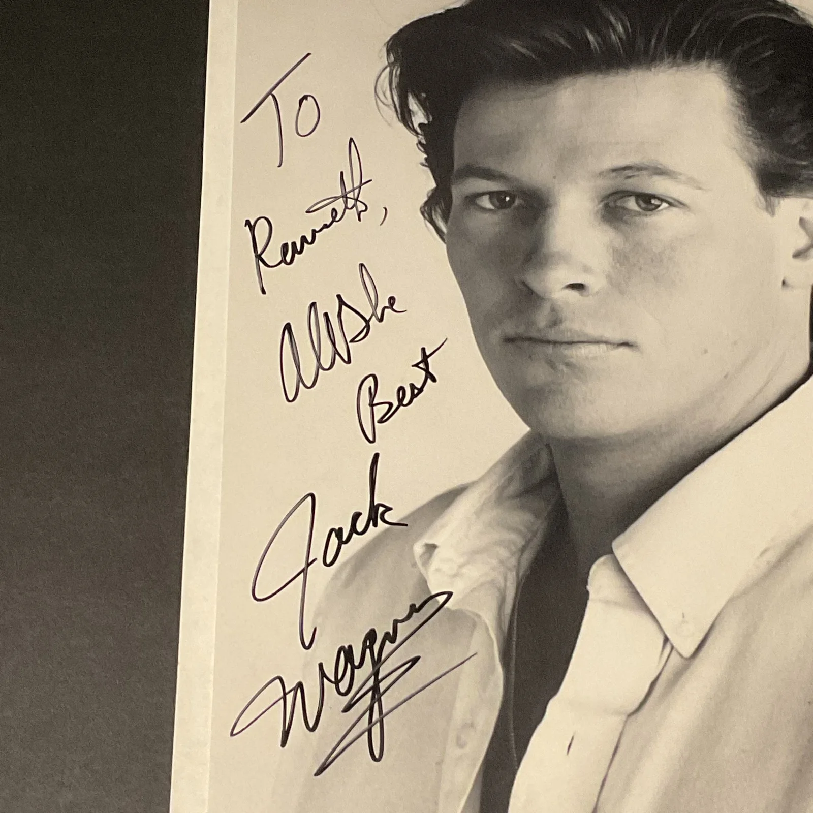 Jack Wagner — Jack Wagner Autographed Signed Photo - Personalized To Kenneth - General, image 2