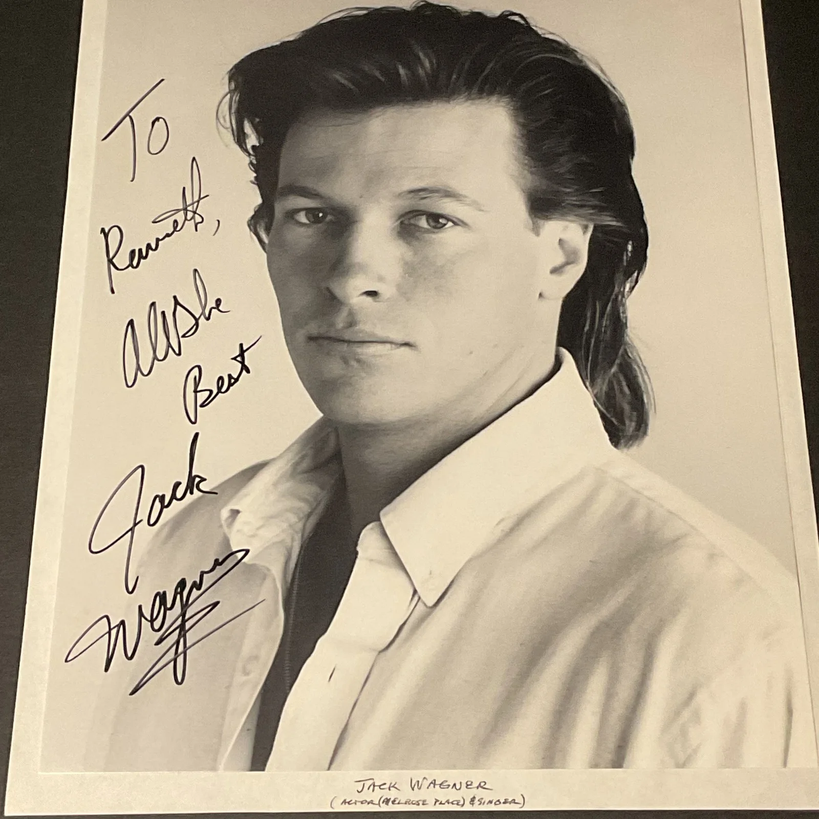 Jack Wagner — Jack Wagner Autographed Signed Photo - Personalized To Kenneth - General, image 3