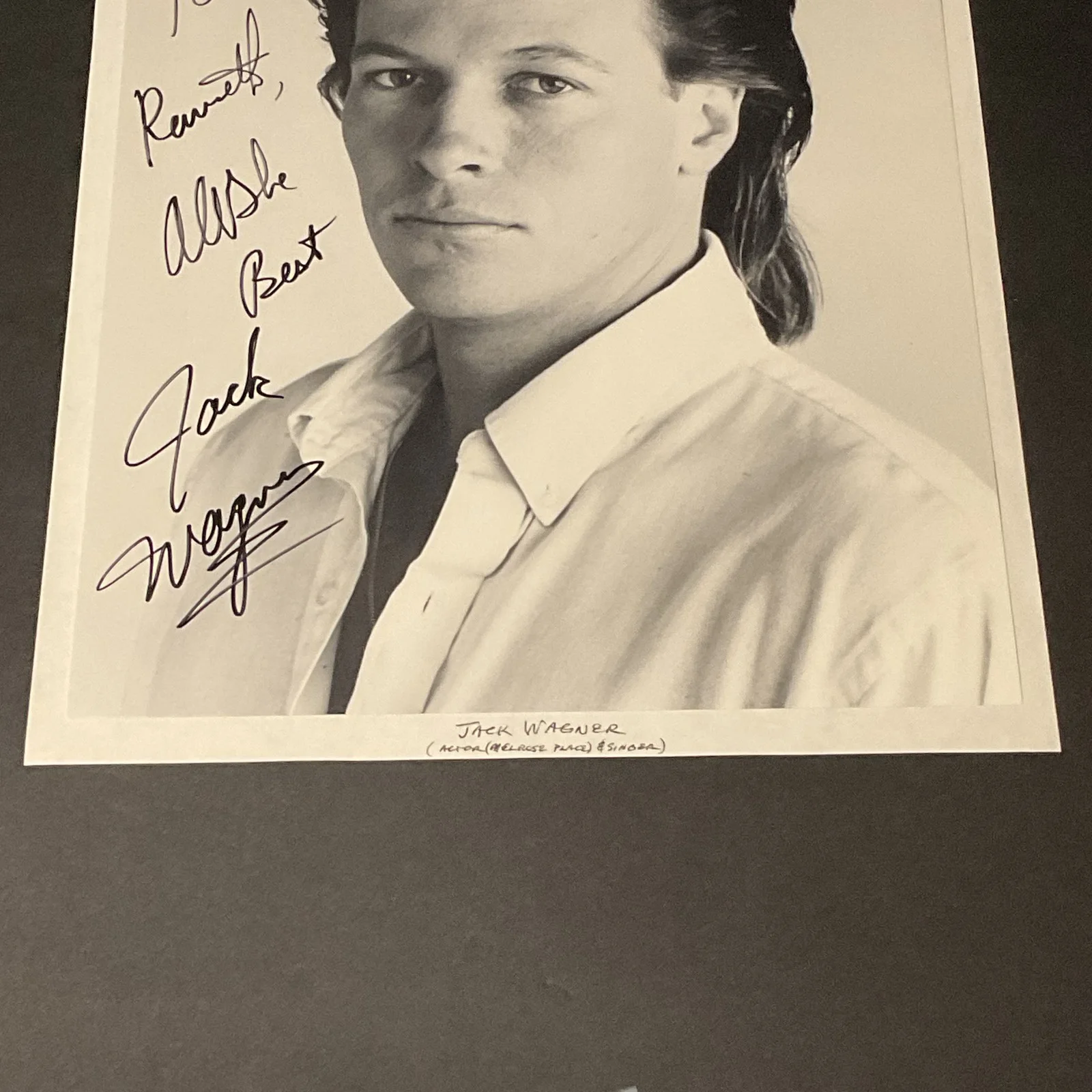 Jack Wagner — Jack Wagner Autographed Signed Photo - Personalized To Kenneth - General, image 5