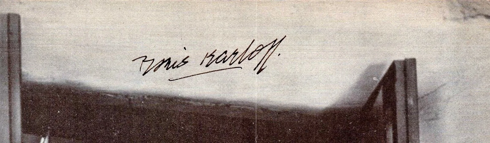 Boris Karloff — BORIS KARLOFF Signed 8x11 from "THE GHOUL" 3rd Party LOA**, изображение 2