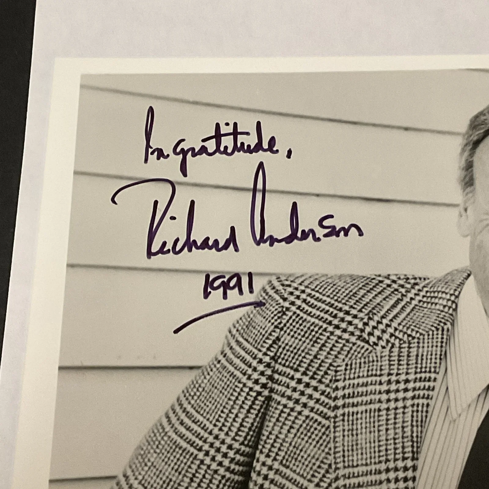 Richard Anderson — Richard Anderson Autographed Signed Photo 1991 The Six Million Dollar Man Bionic, image 2