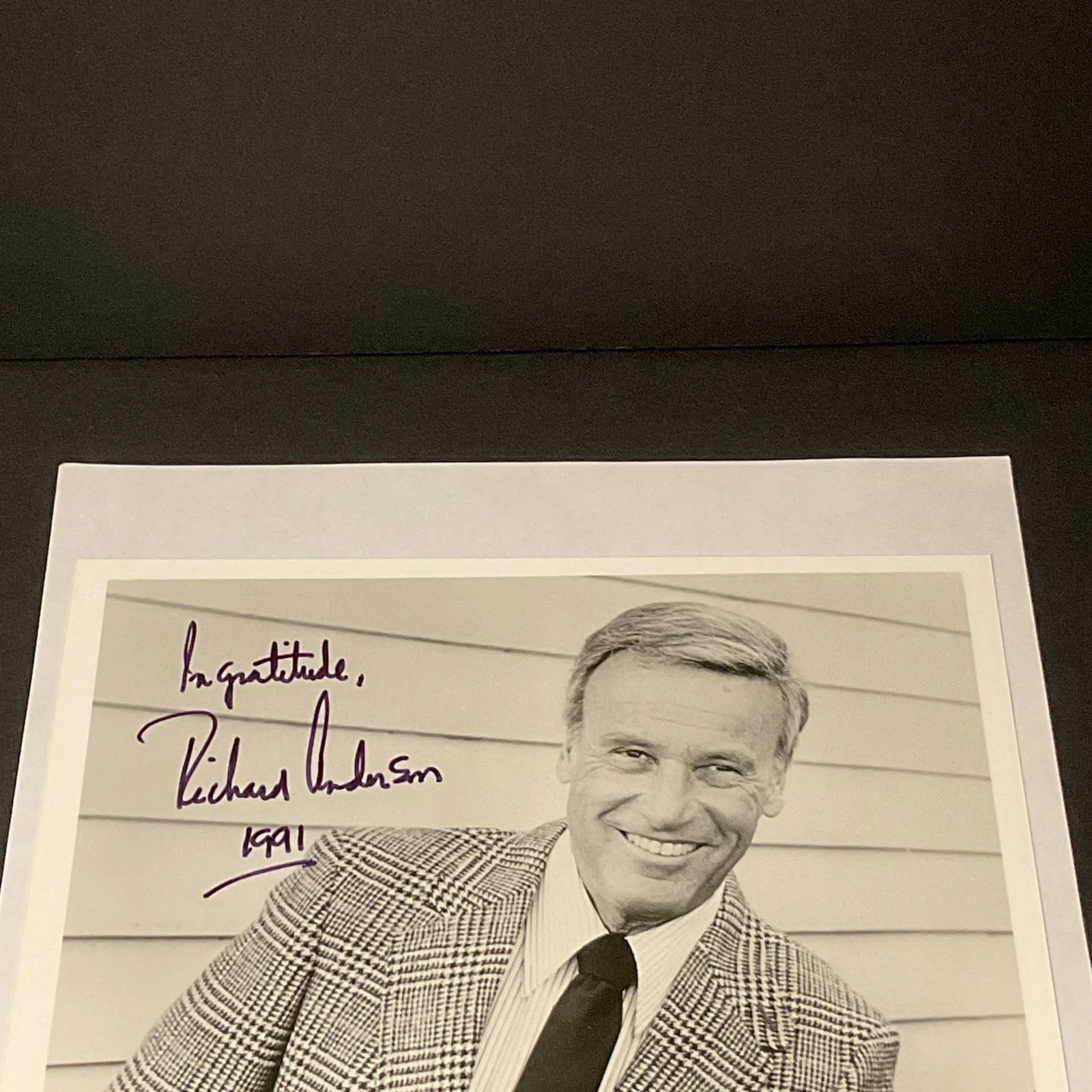 Richard Anderson — Richard Anderson Autographed Signed Photo 1991 The Six Million Dollar Man Bionic, image 4